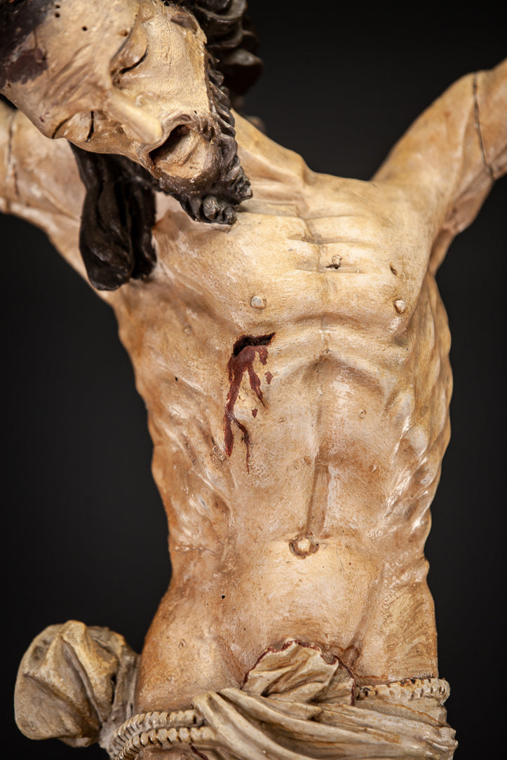 Corpus Christi Wooden Statue 1600s 31"