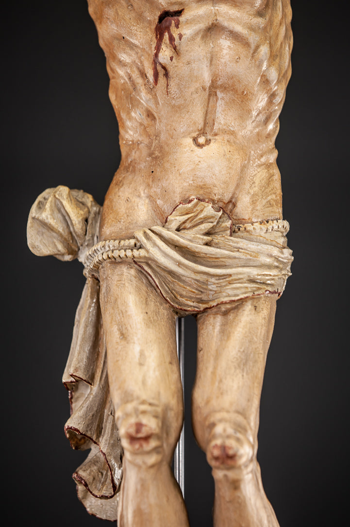 Corpus Christi Wooden Statue 1600s 31"