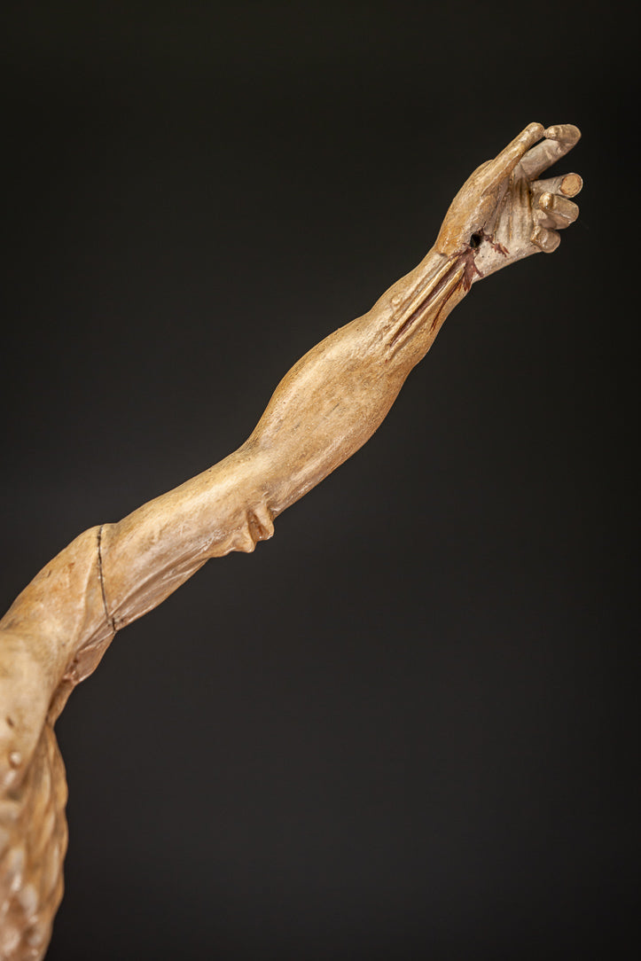 Corpus Christi Wooden Statue 1600s 31"