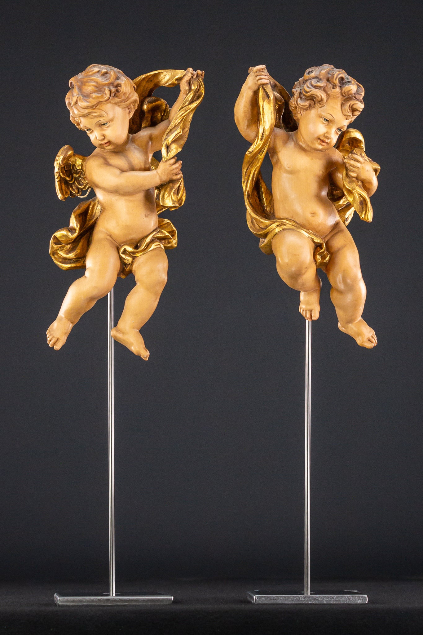 Angel Sculpture | Wood Carving Statue 10"