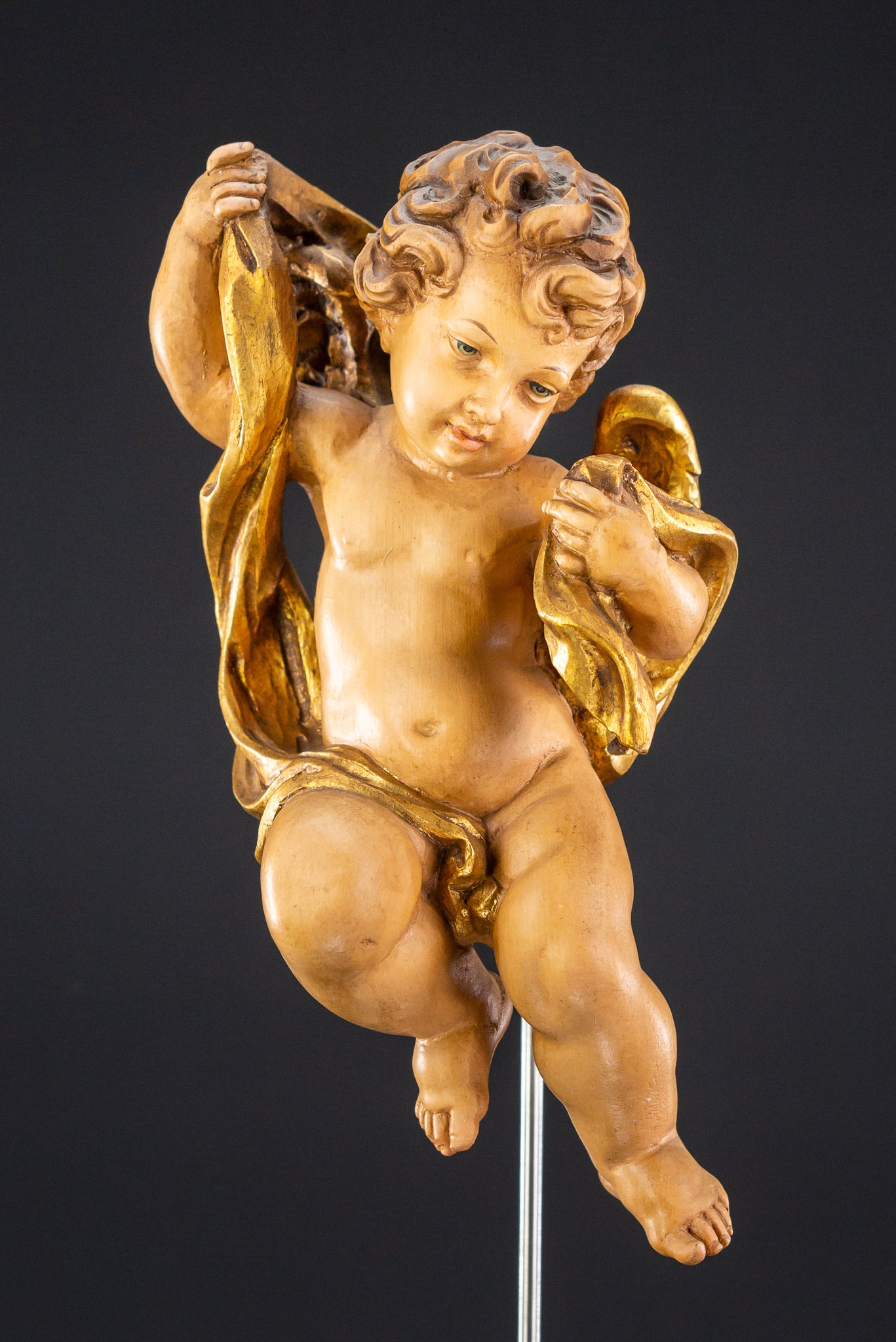 Angel Sculpture | Wood Carving Statue 10"
