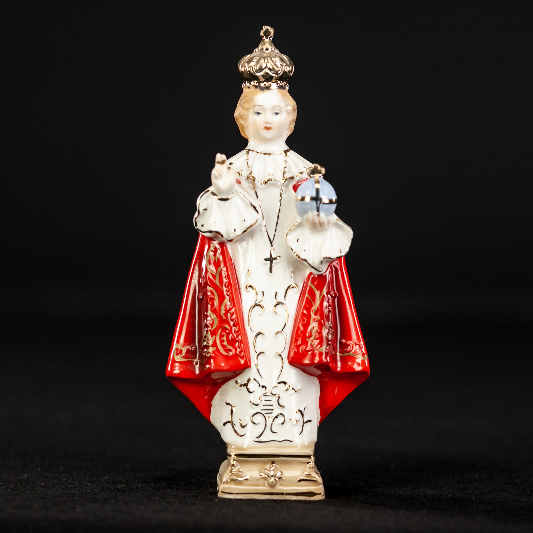 Infant Jesus of Prague Porcelain Statue