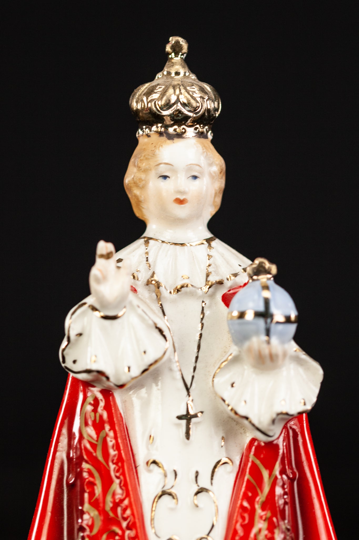 Infant Jesus of Prague Porcelain Statue