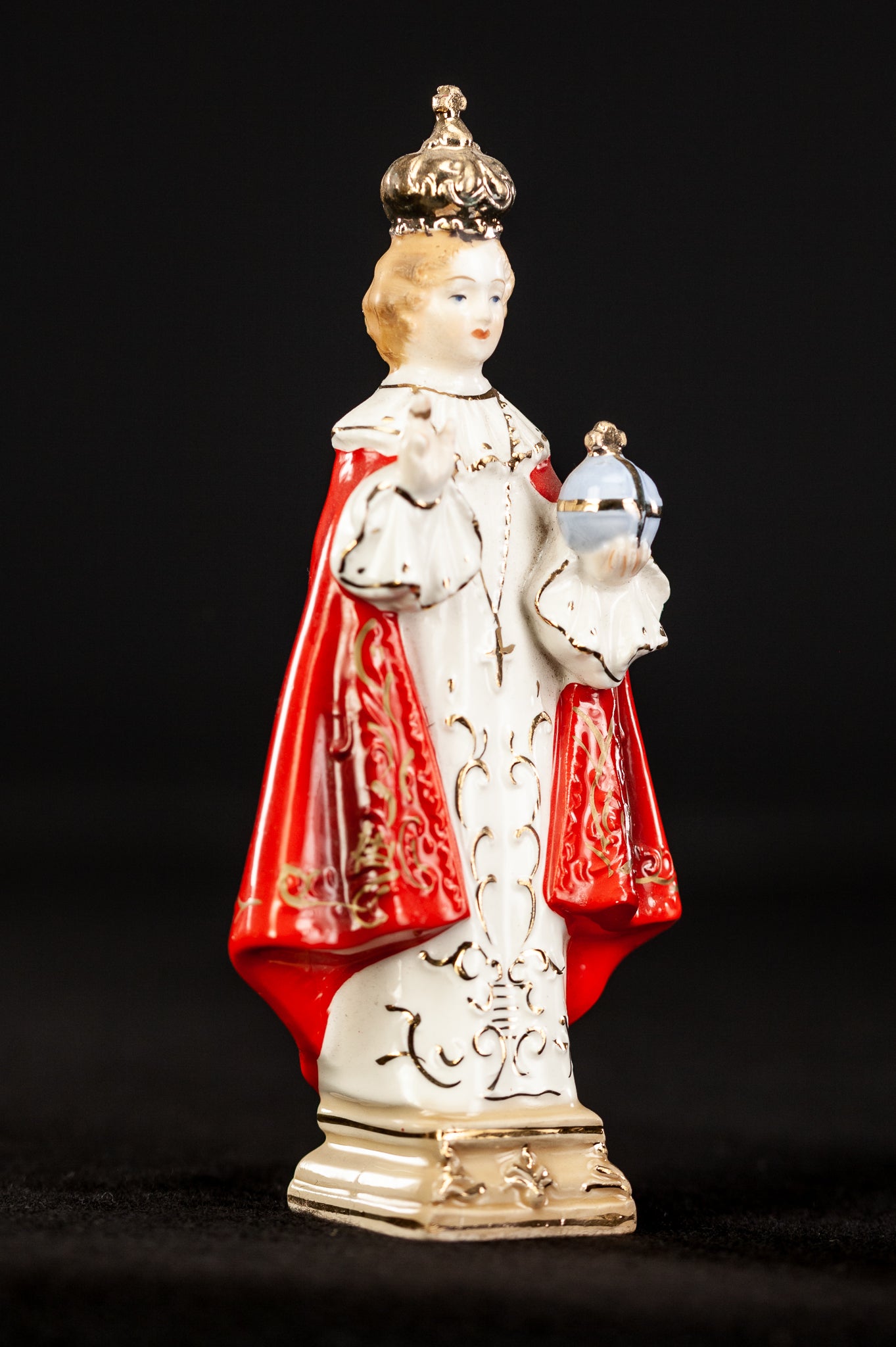 Infant Jesus of Prague Porcelain Statue