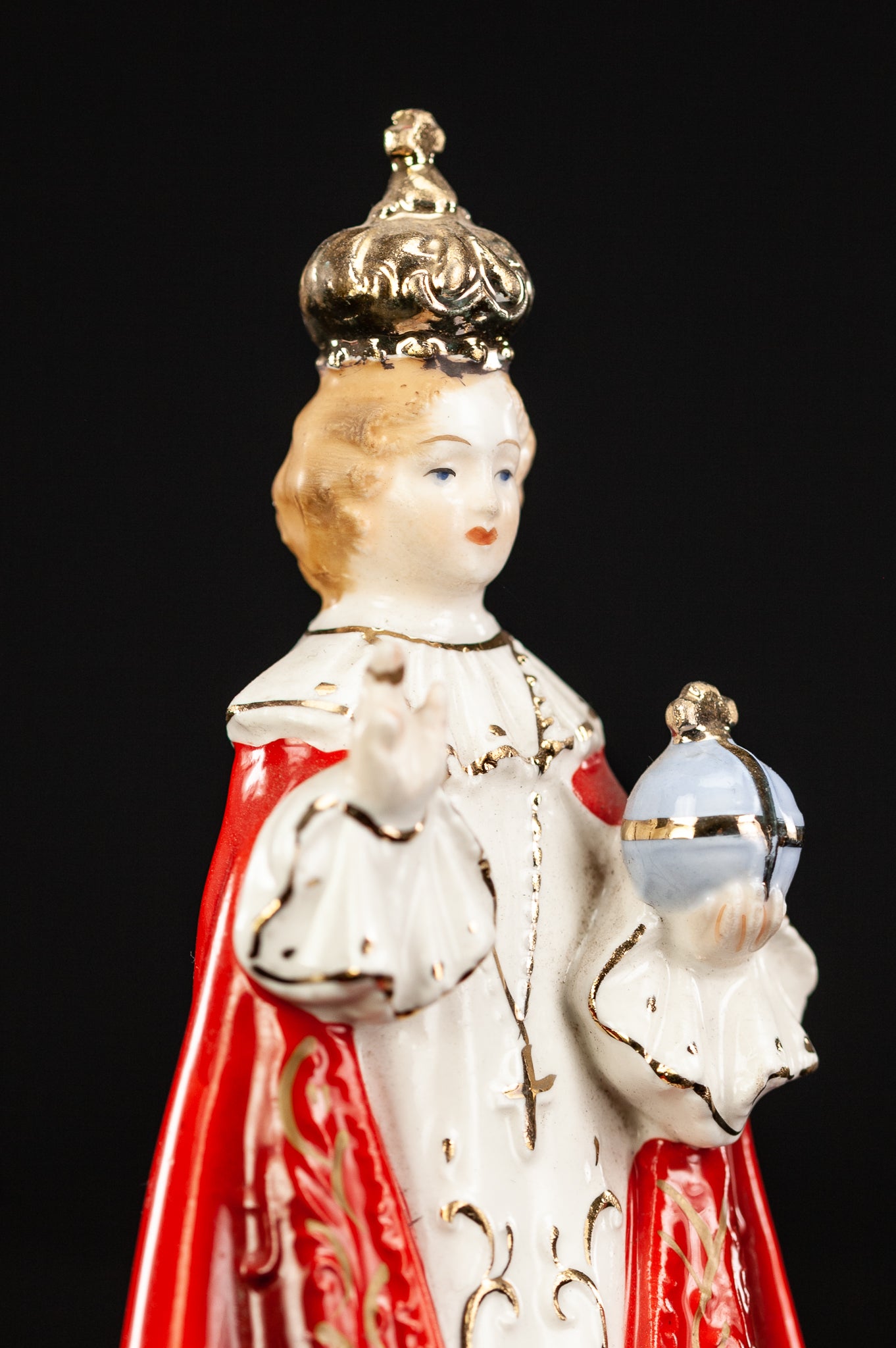 Infant Jesus of Prague Porcelain Statue
