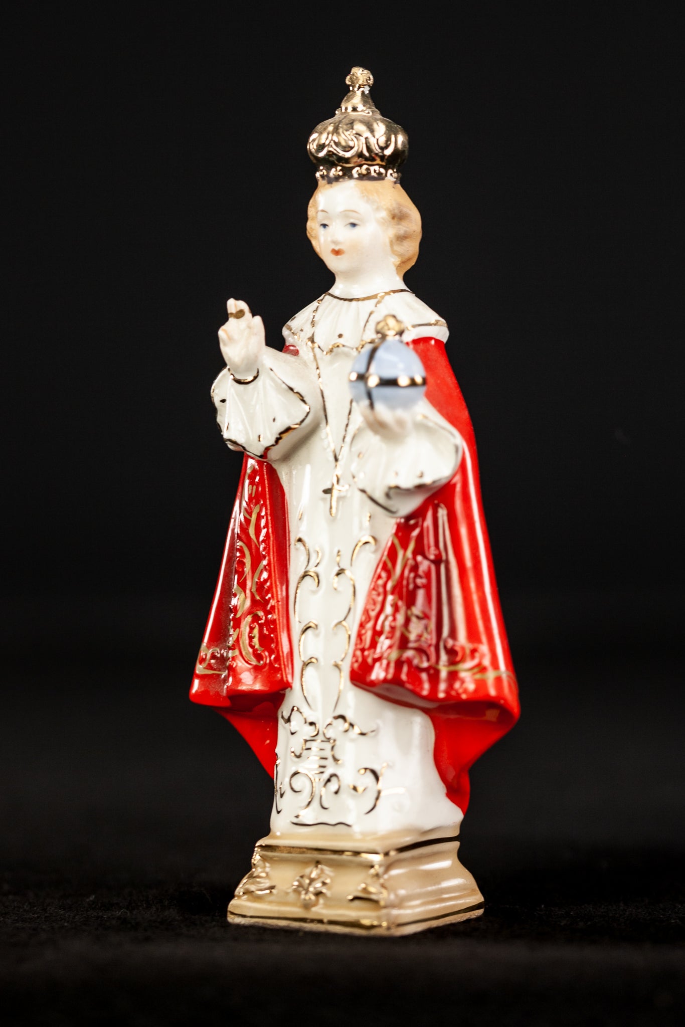 Infant Jesus of Prague Porcelain Statue