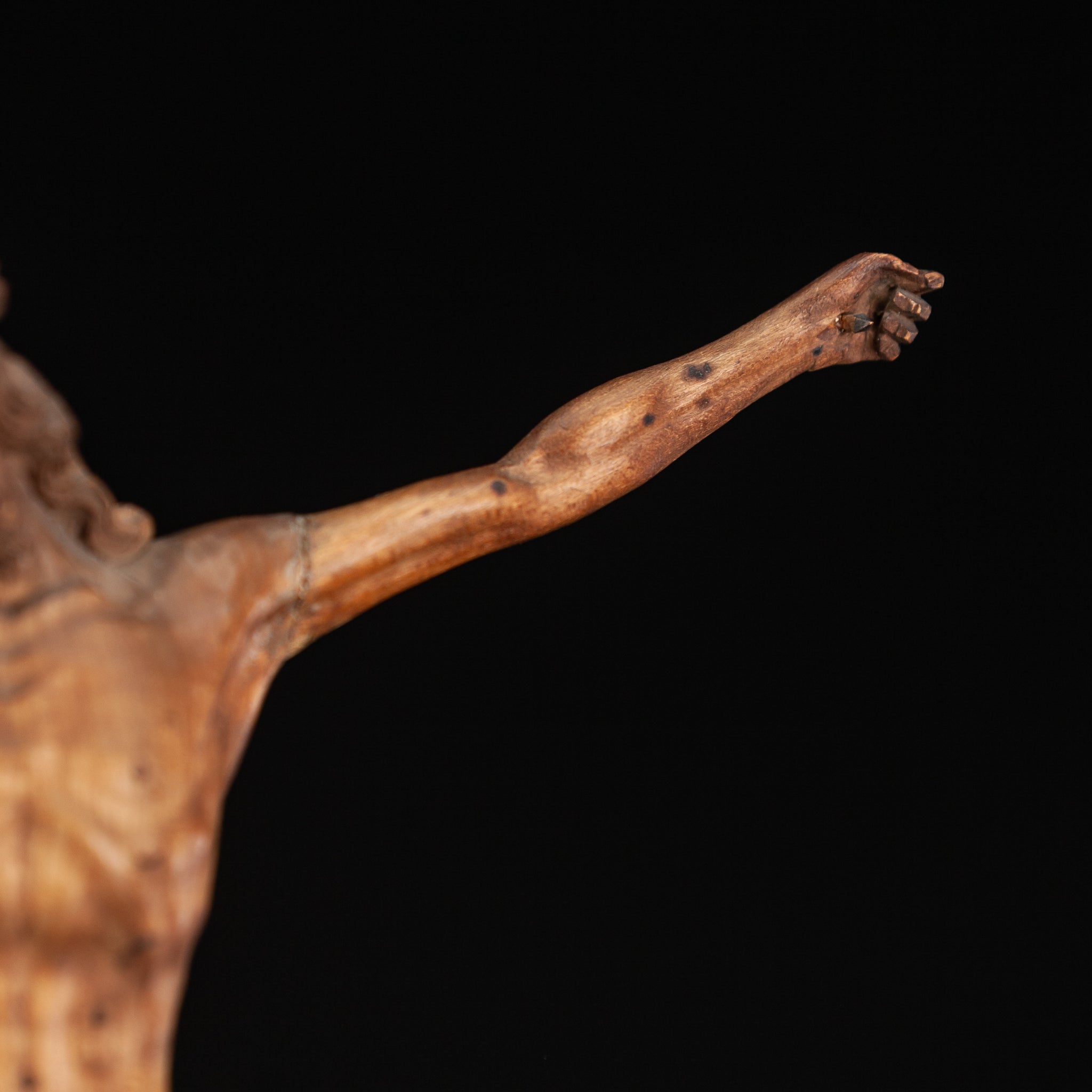 Corpus Christi Sculpture | 1800s Antique | 10"