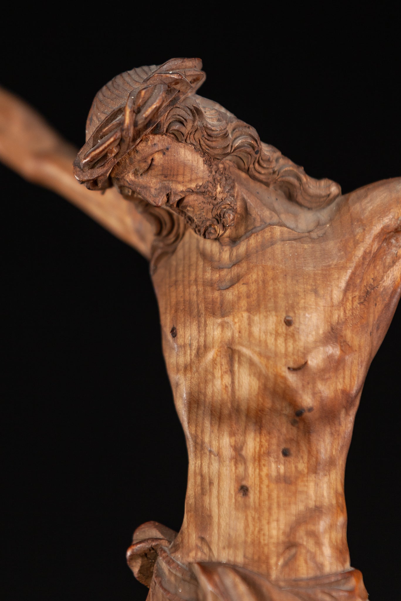 Corpus Christi Sculpture | 1800s Antique | 10"