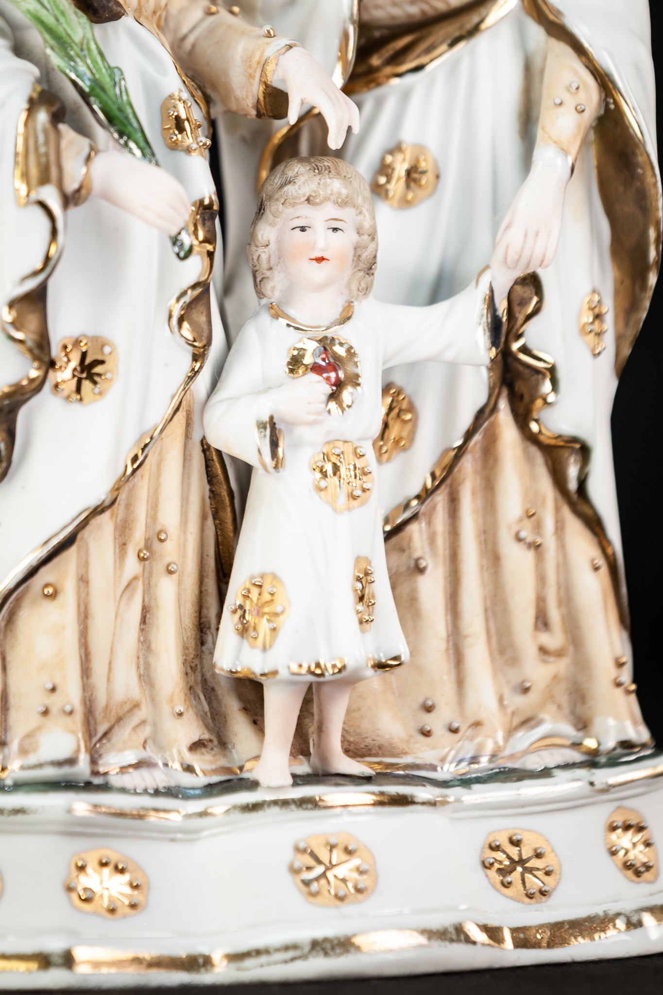 Holy Family Statue Bisque Porcelain 8.3"