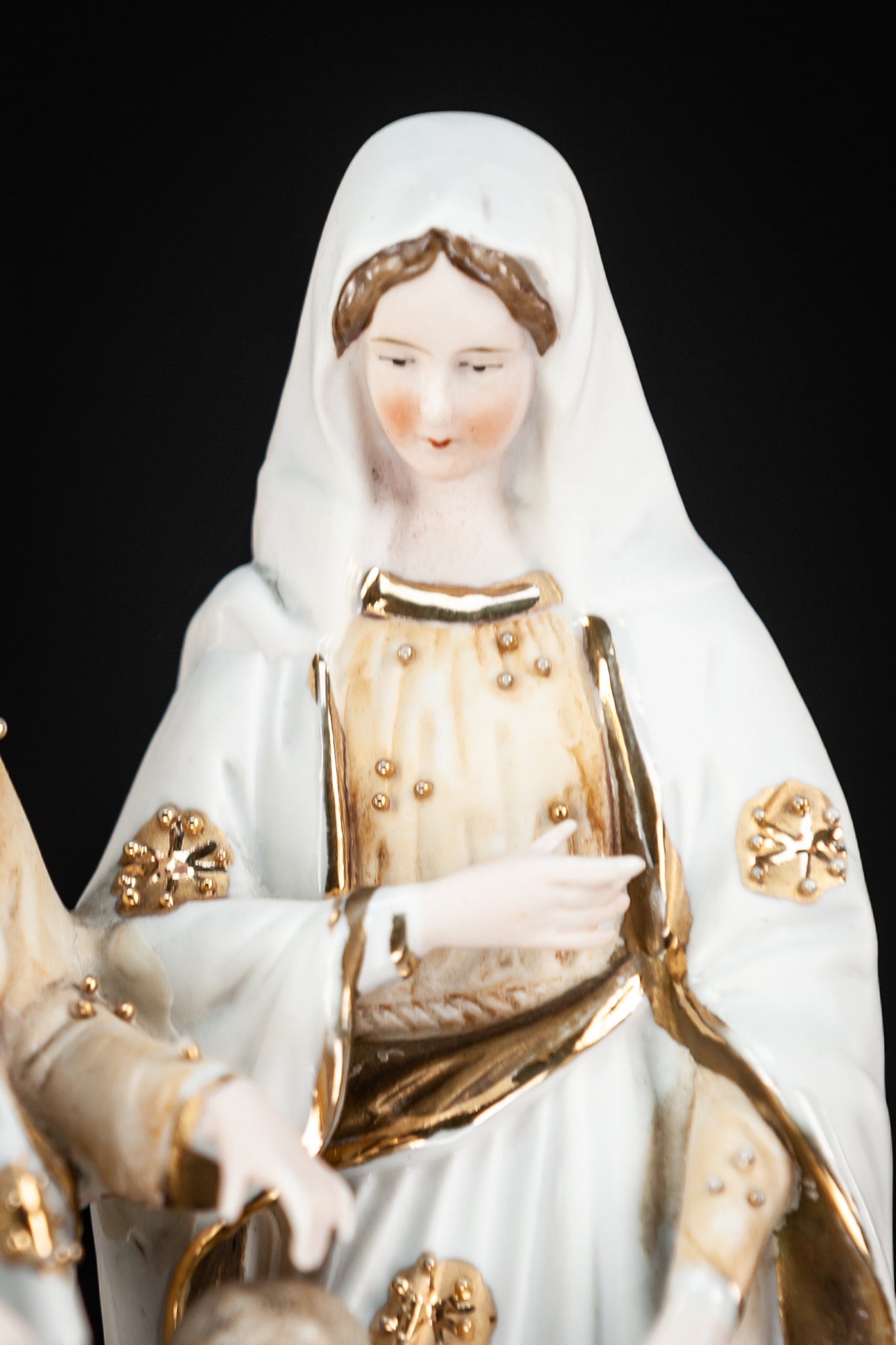 Holy Family Statue Bisque Porcelain 8.3"