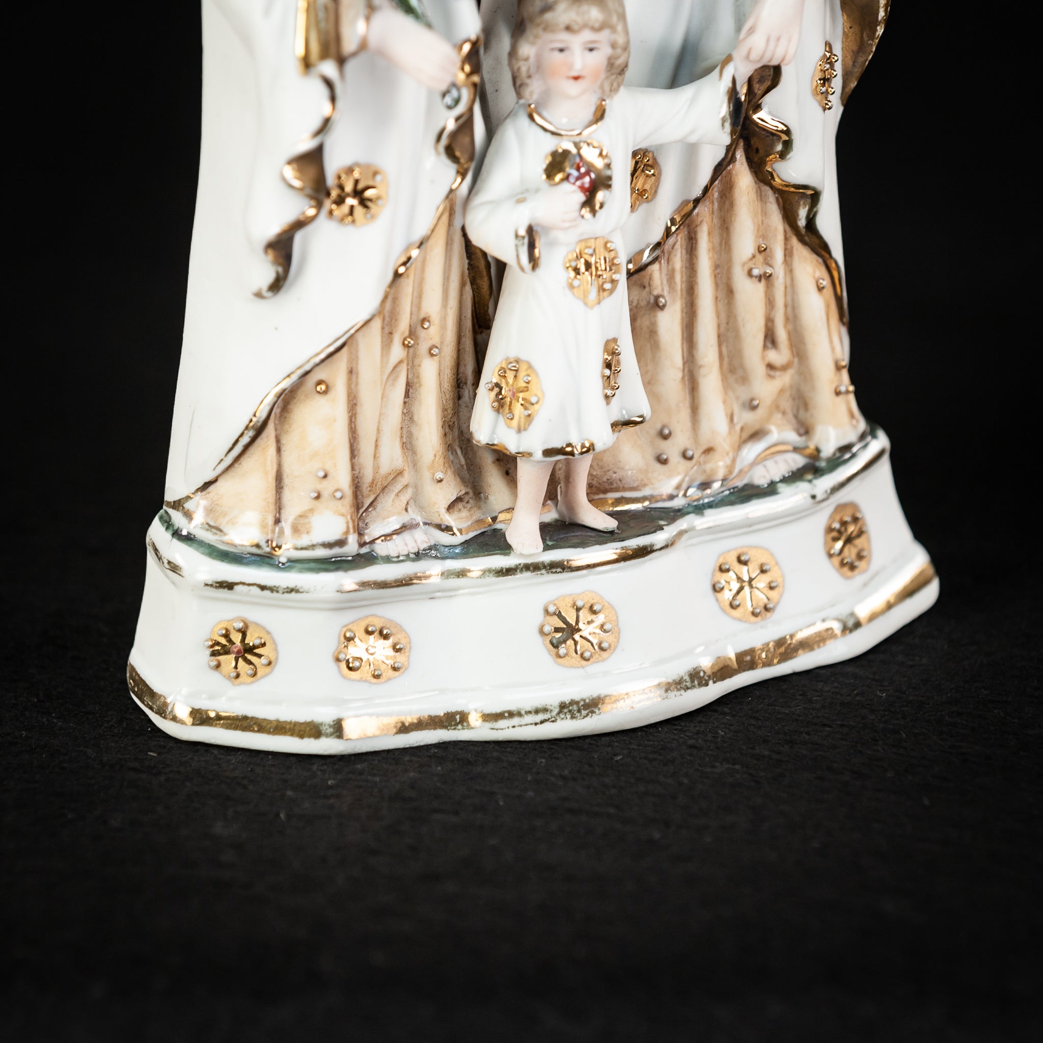 Holy Family Statue Bisque Porcelain 8.3"