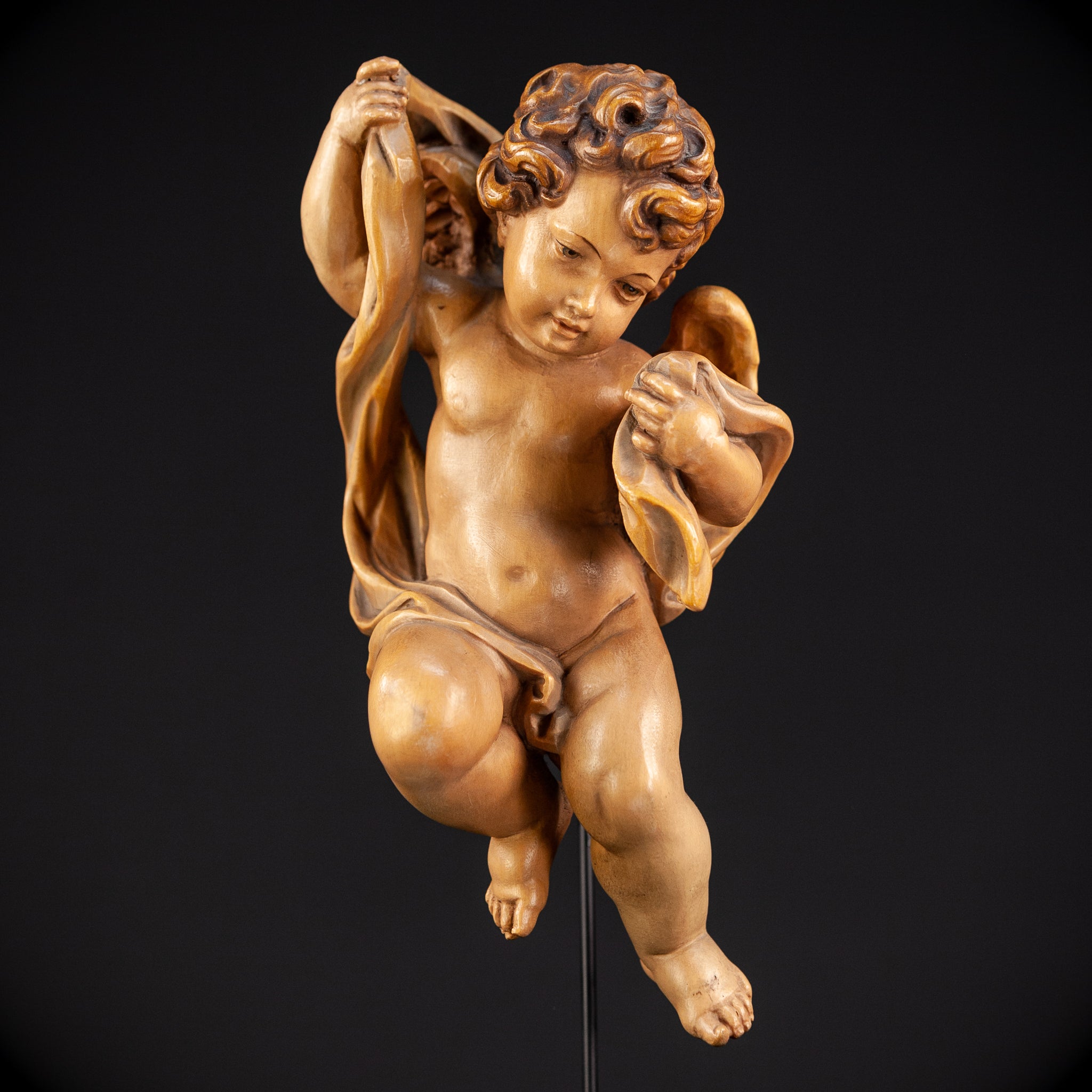 Angel Sculpture | Vintage Wood | 10,2"