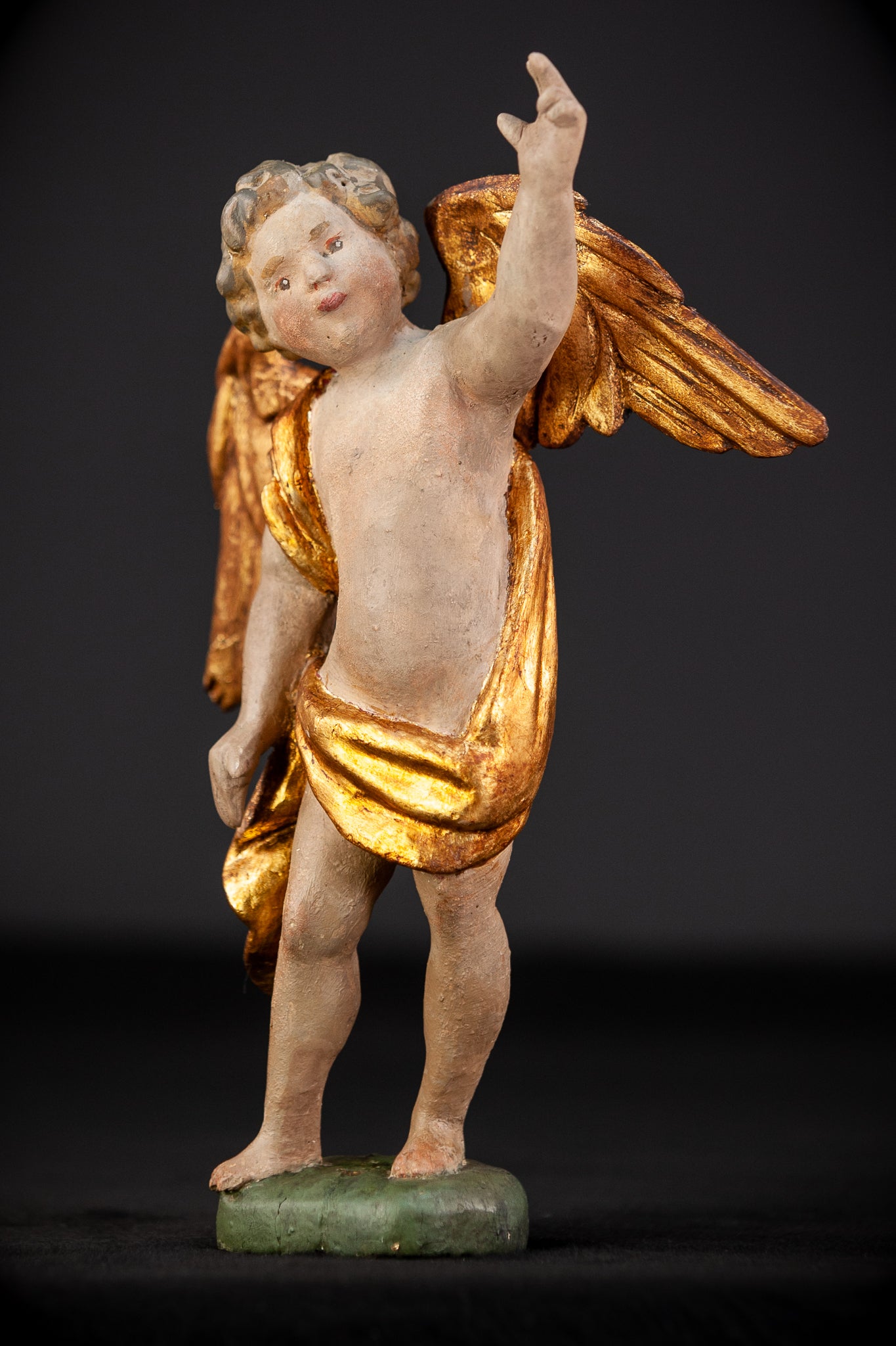 Angel Sculpture | Wood Statue | 10.2"
