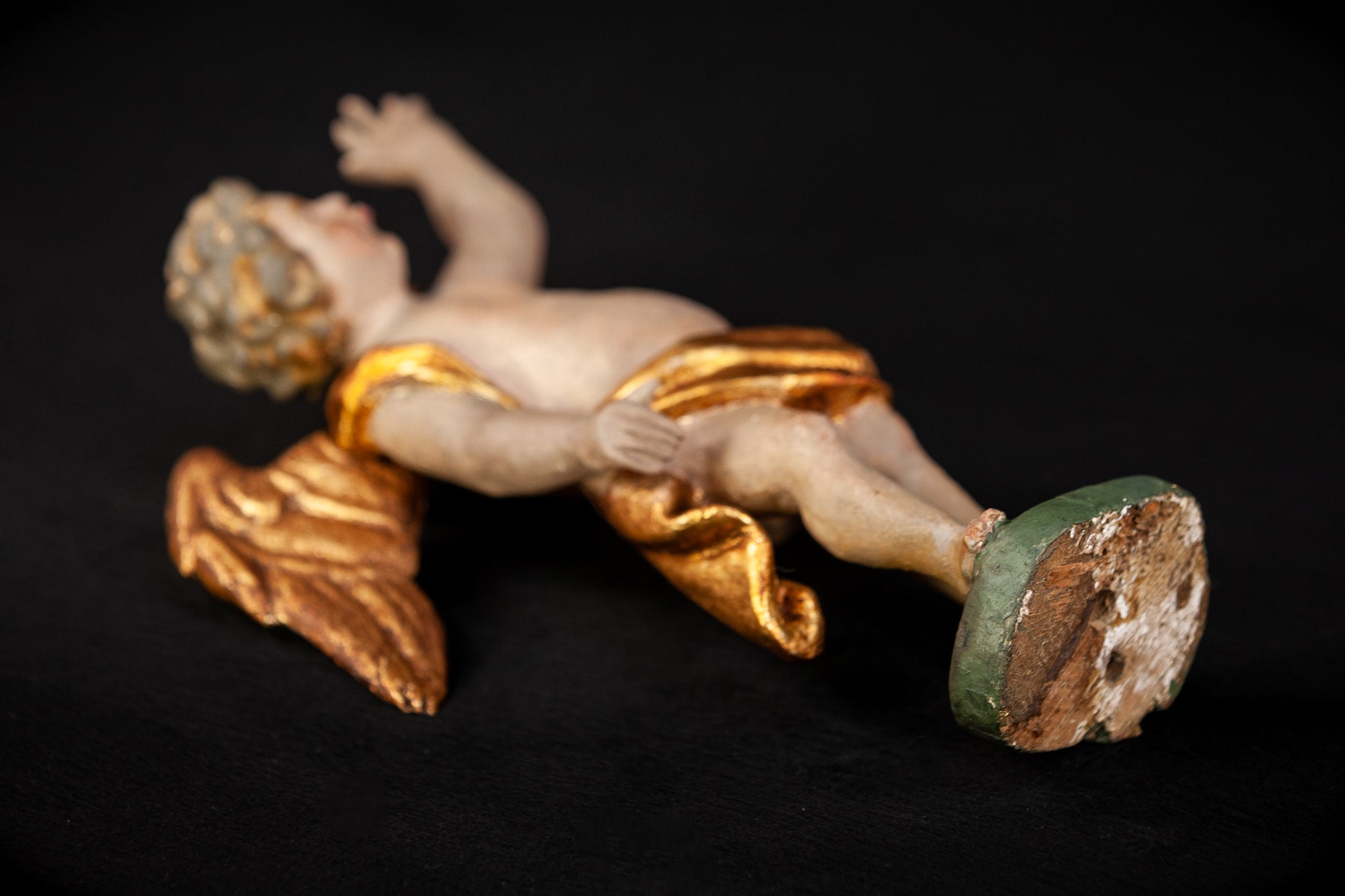 Angel Sculpture | Wood Statue | 10.2"