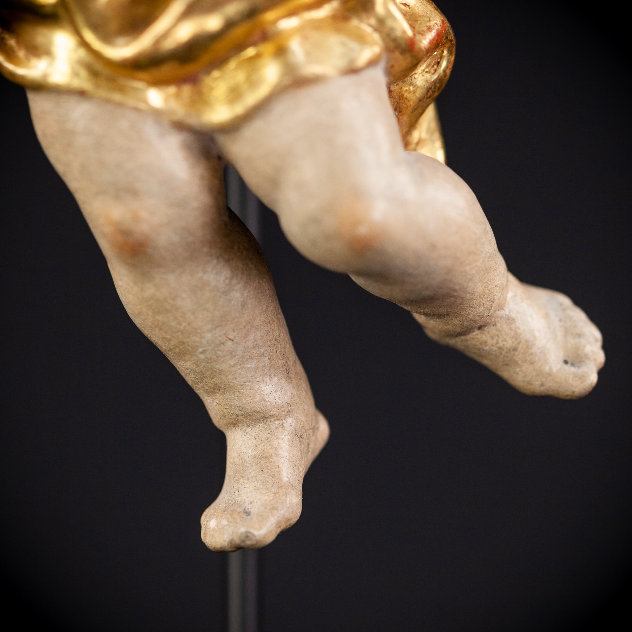 Angel Wood Carving Sculpture | Vintage 6" / 15 cm