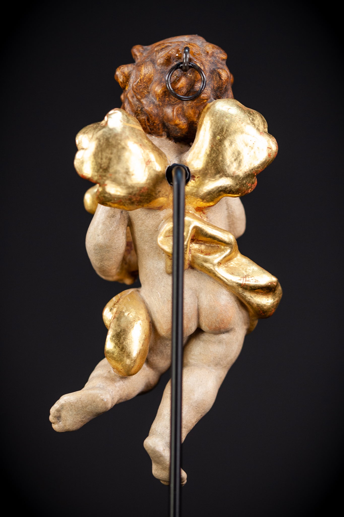 Angel Wood Carving Sculpture | Vintage 6" / 15 cm