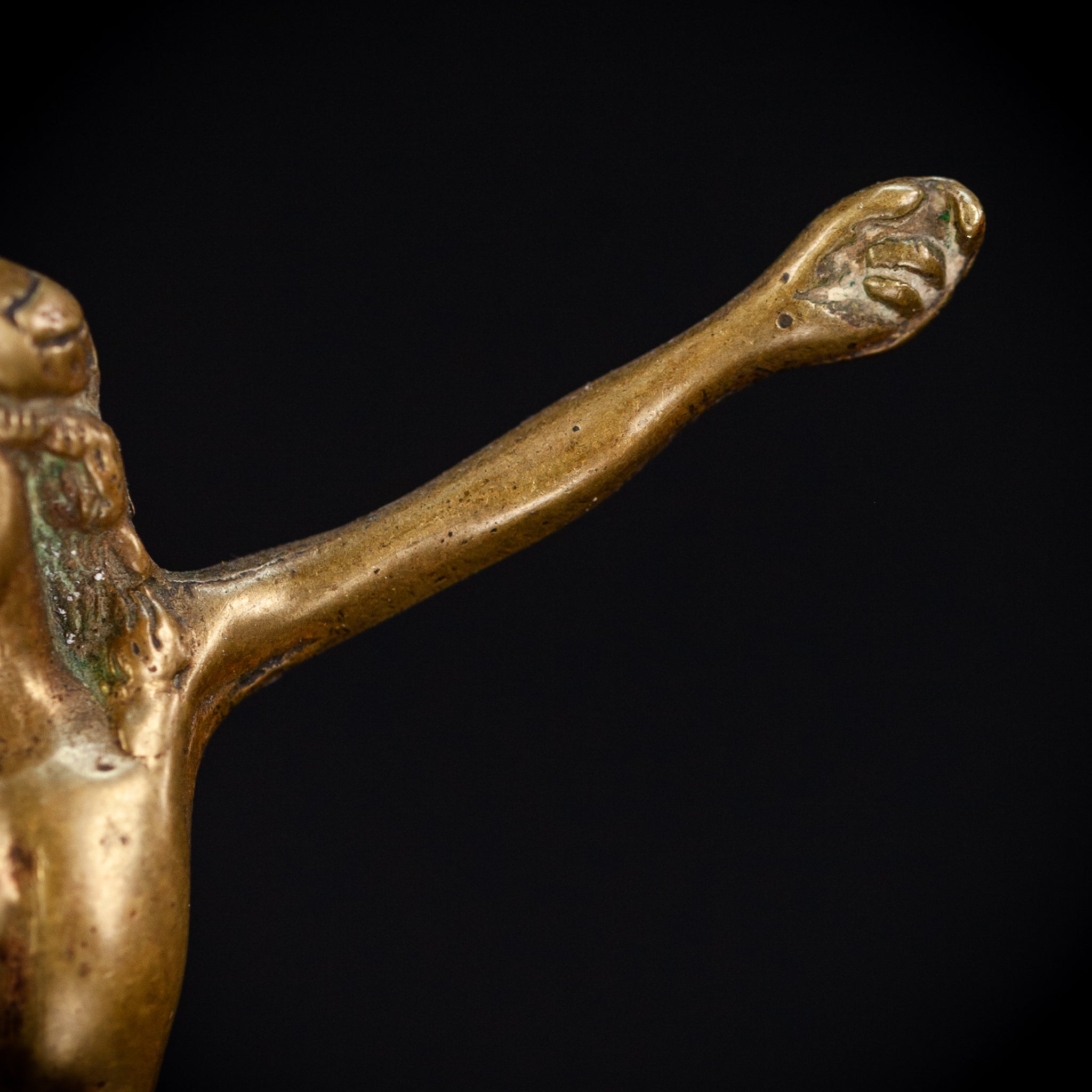 Corpus Christi Bronze Sculpture | 1600s Antique 5.5" / 14 cm