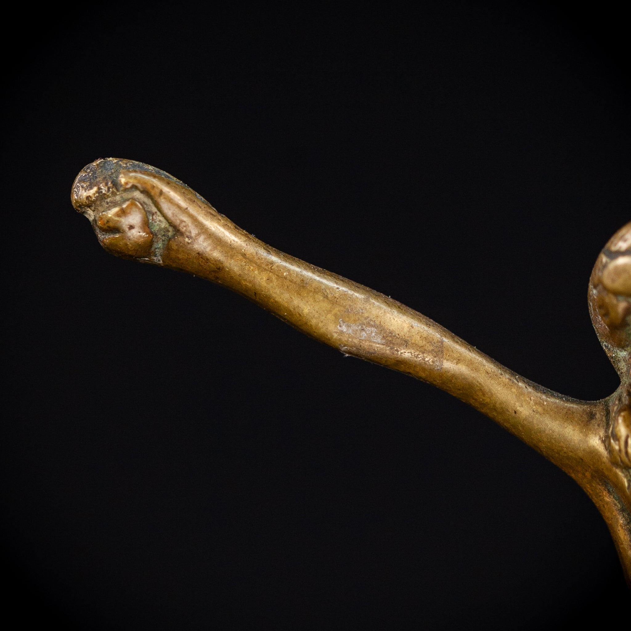 Corpus Christi Bronze Sculpture | 1600s Antique 5.5" / 14 cm