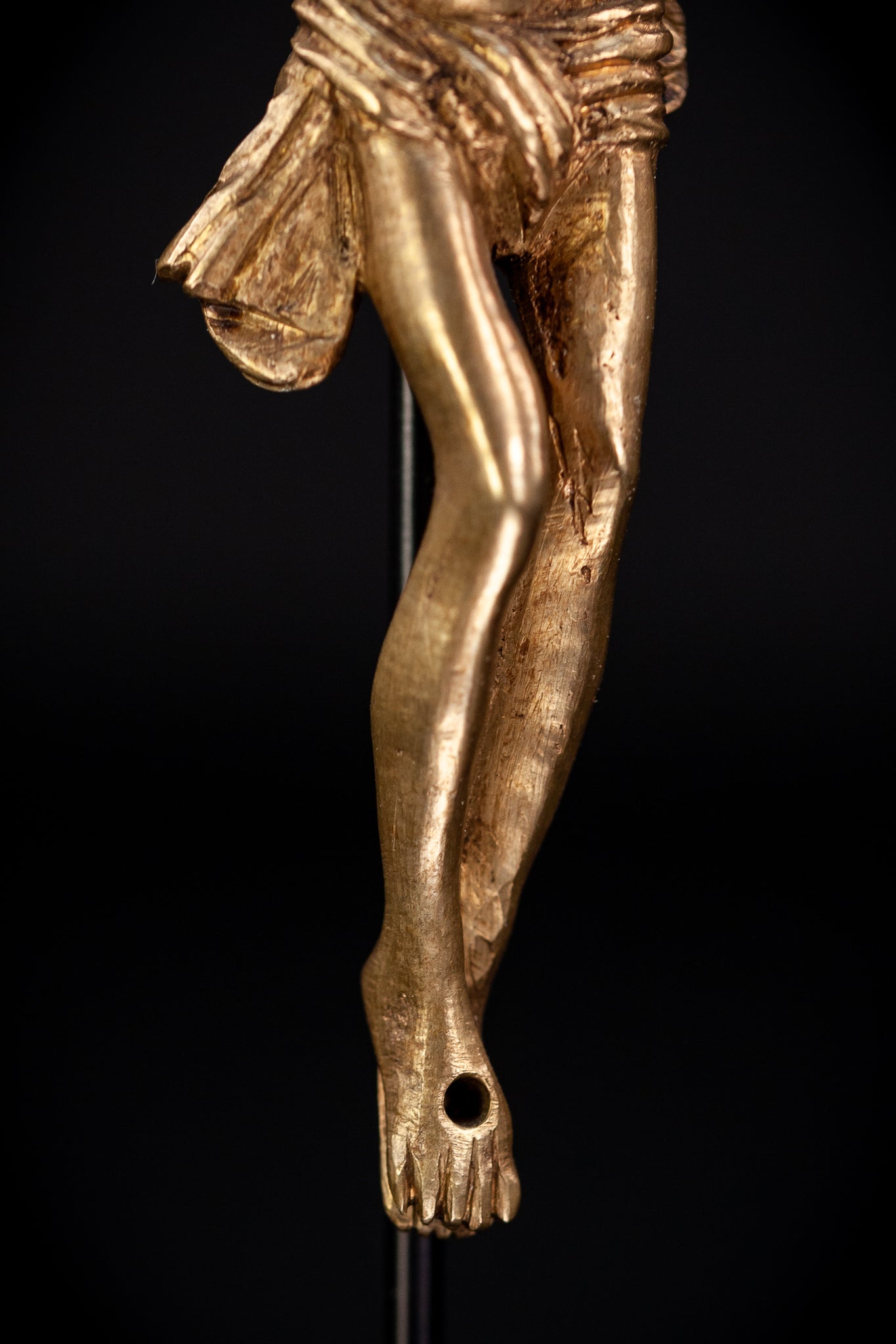 Corpus Christi Bronze Sculpture | 1600s Antique 5.1" / 13 cm