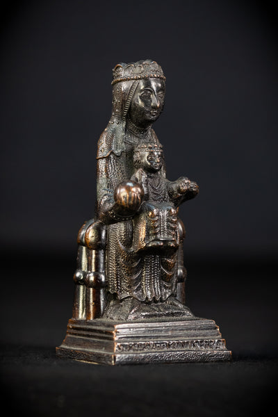 Black Madonna Metal |  Virgin of Montserrat | 4.3"