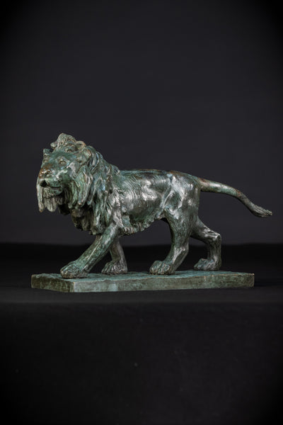 Bronze Lion Statue by Clovis-Edmond Masson | Antique