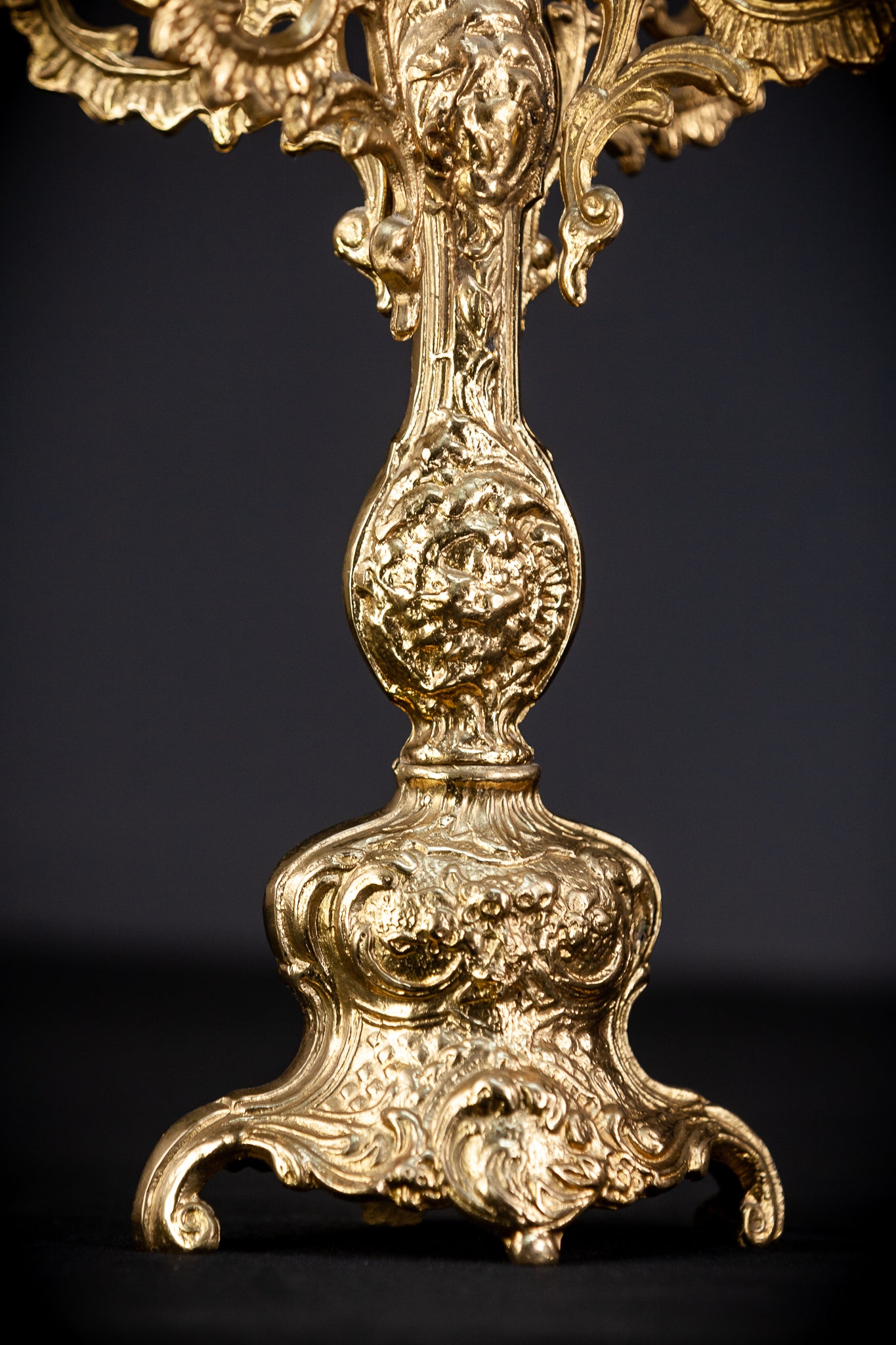 Bronze Candelabras  | Vintage 16.5" / 42 cm