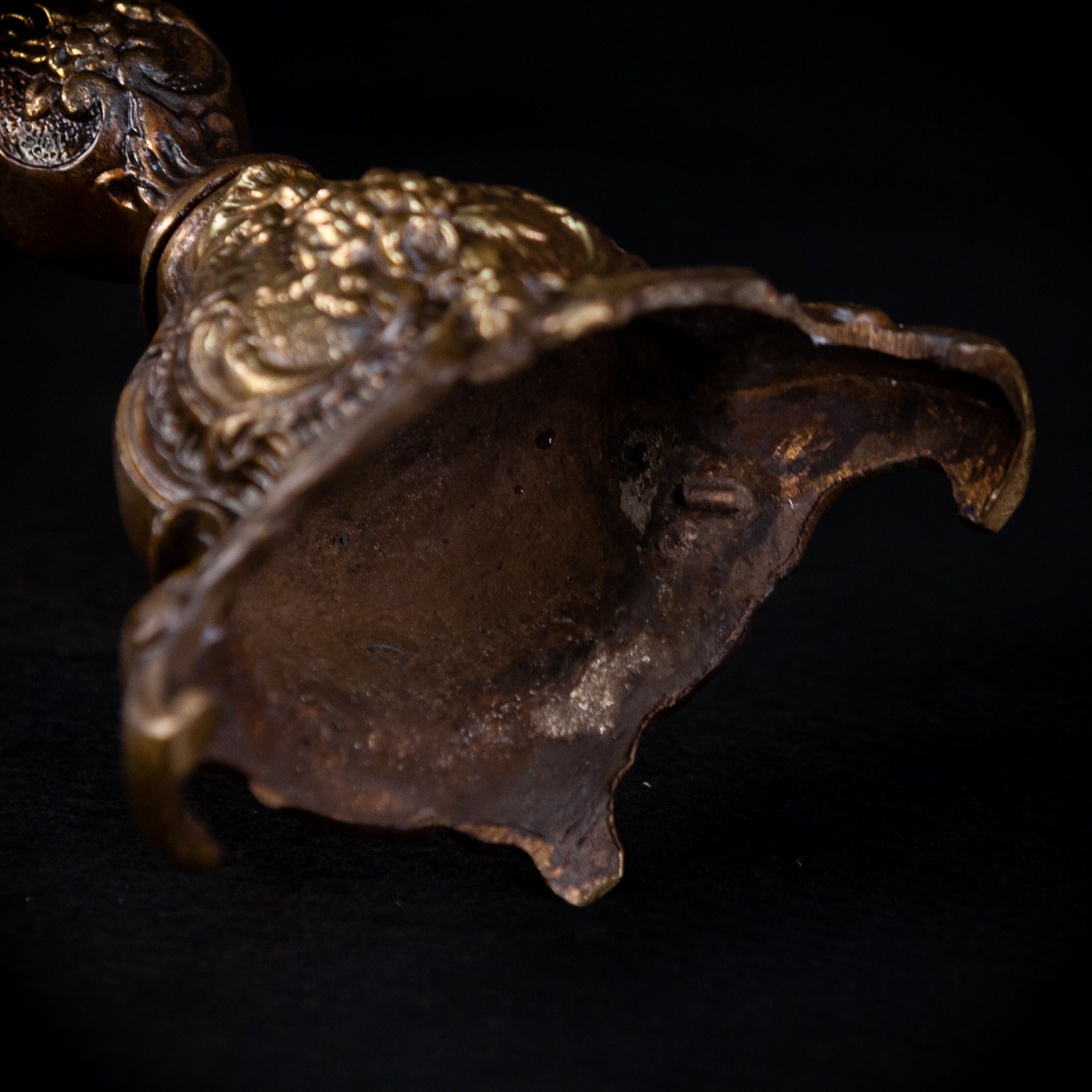 Bronze Candelabras  | Vintage 13.8" / 35 cm