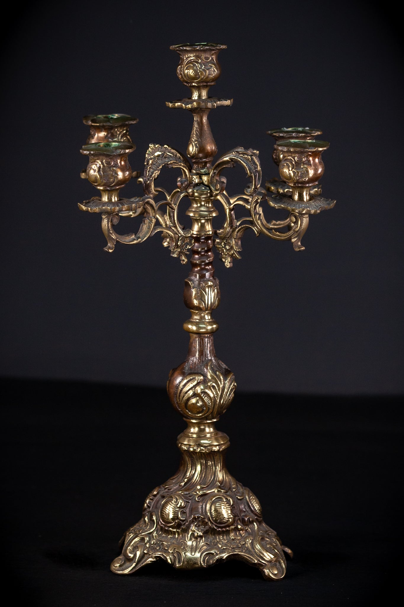 Bronze Candelabra  | Vintage 18.5" / 47 cm