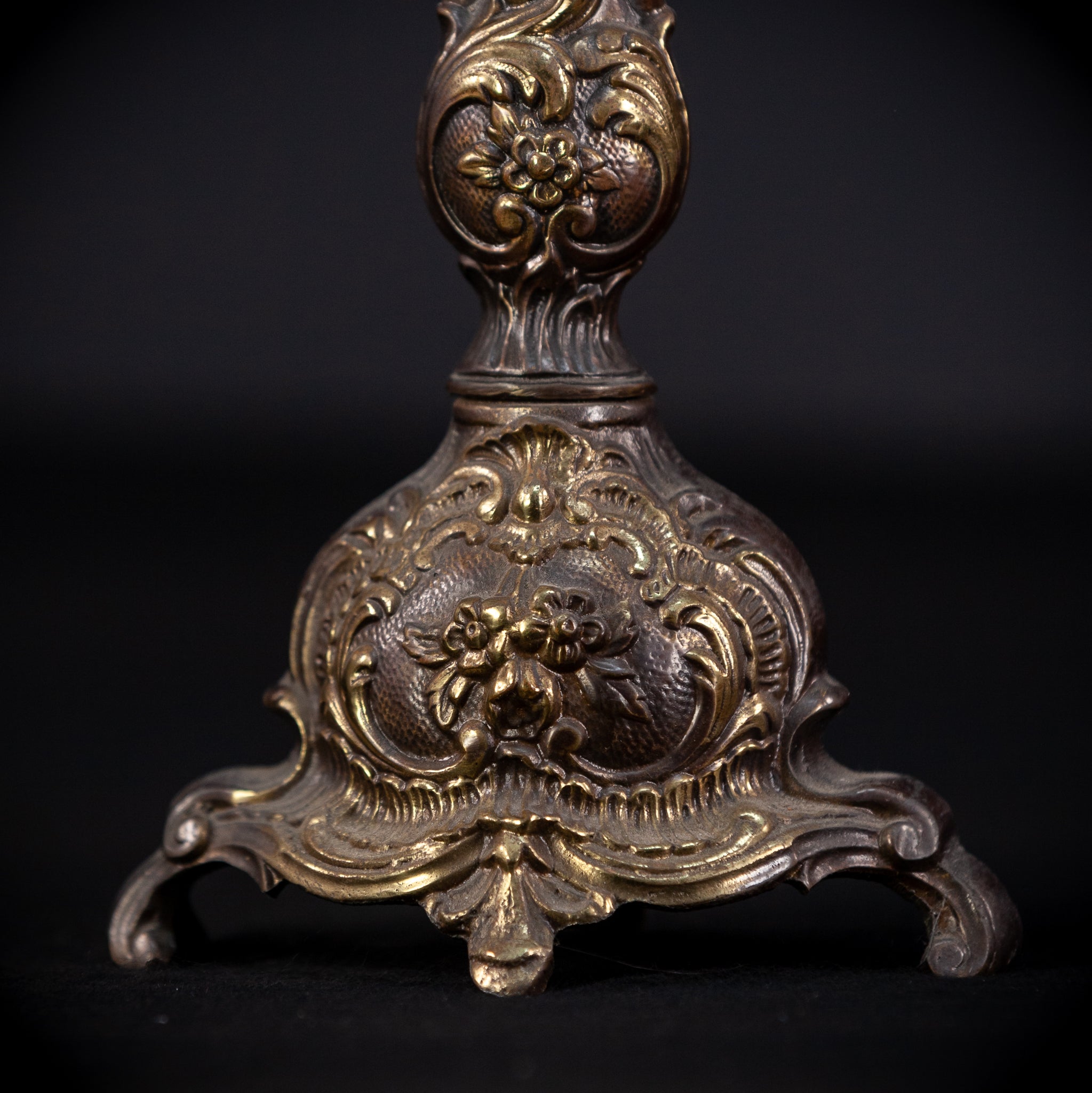 Bronze Candelabra  | Vintage 14.6" / 37 cm