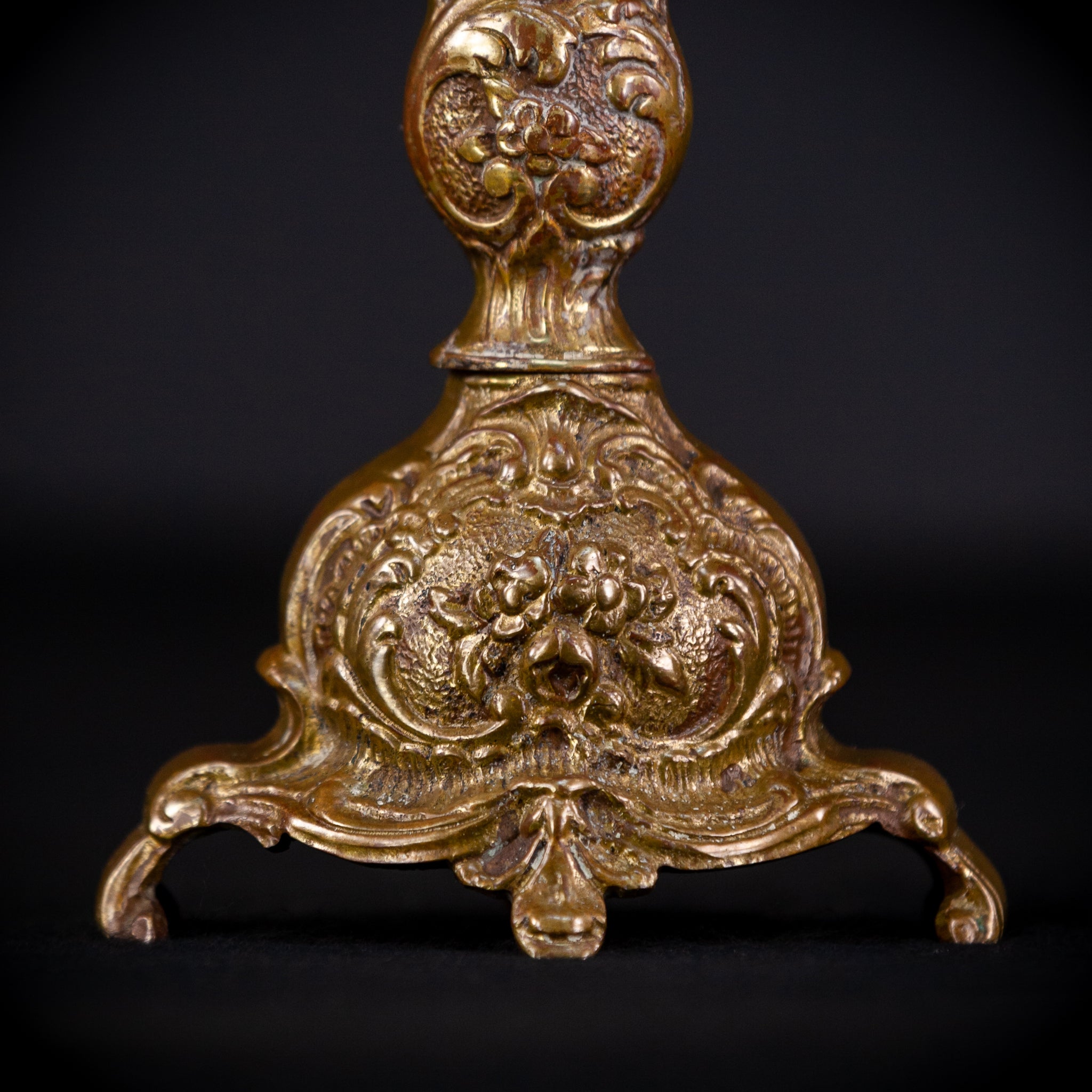 Bronze Candelabra  | French Vintage 14" / 35.5 cm