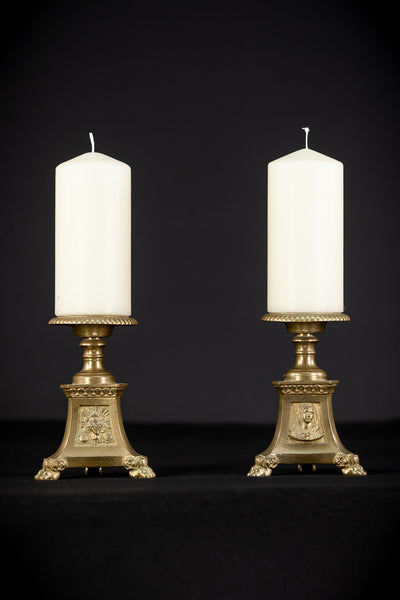 Candlesticks Pair | Brass 8.5"