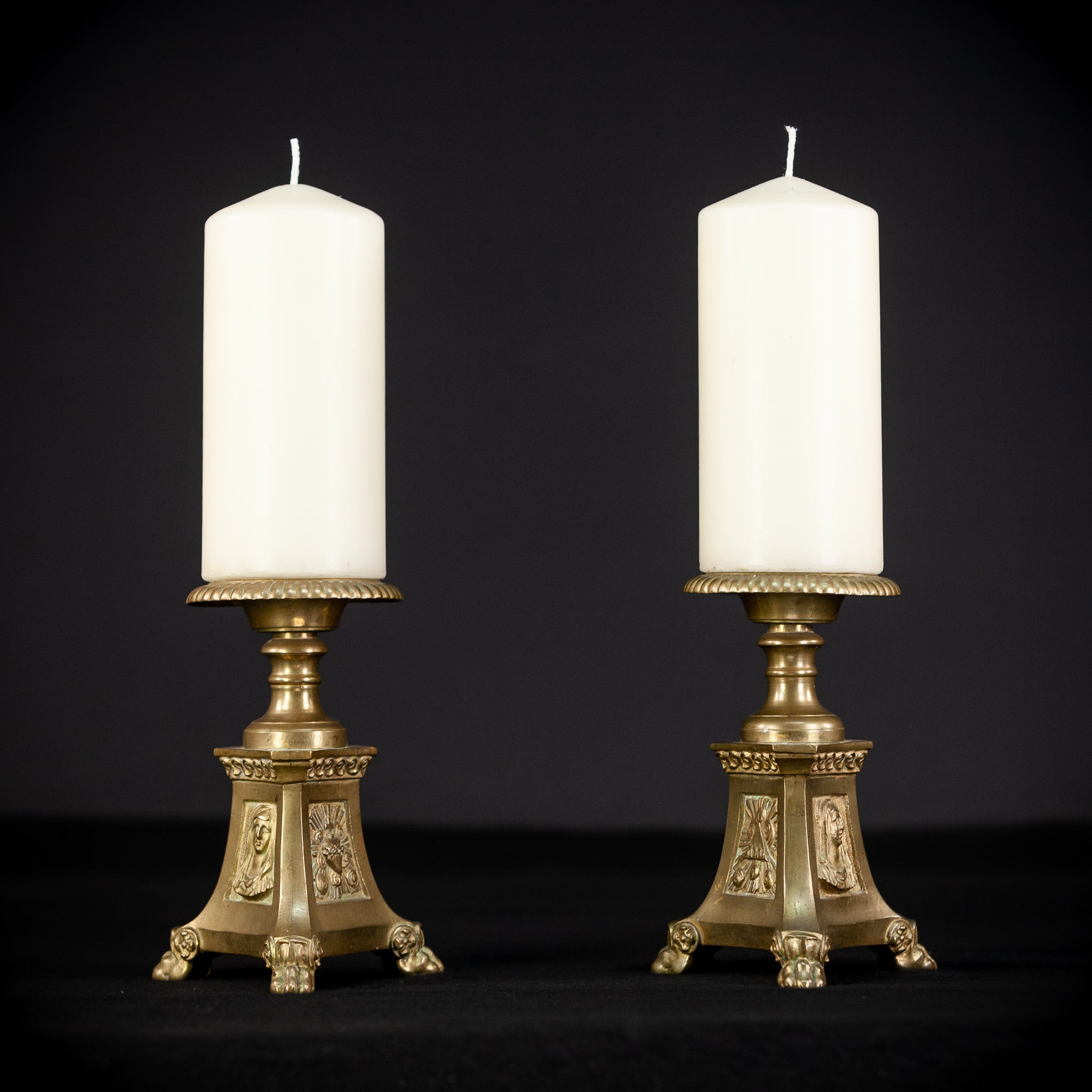 Candlesticks Pair | Brass 8.5"
