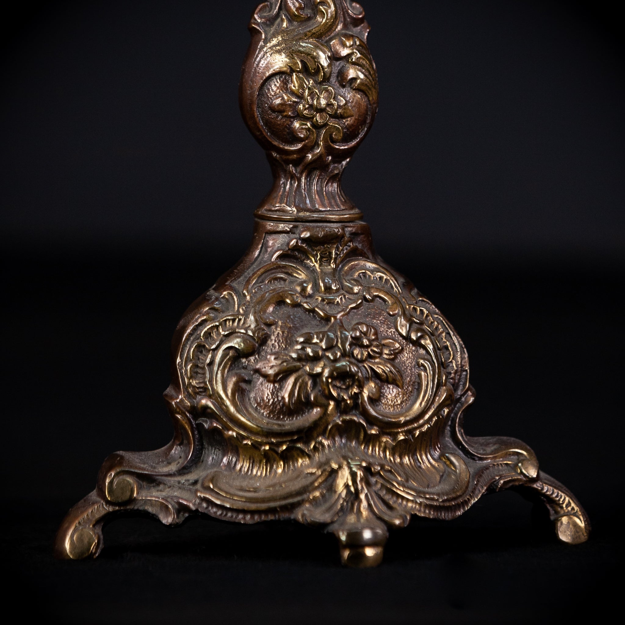 Bronze Candelabra  | French Vintage 14.6" / 37 cm