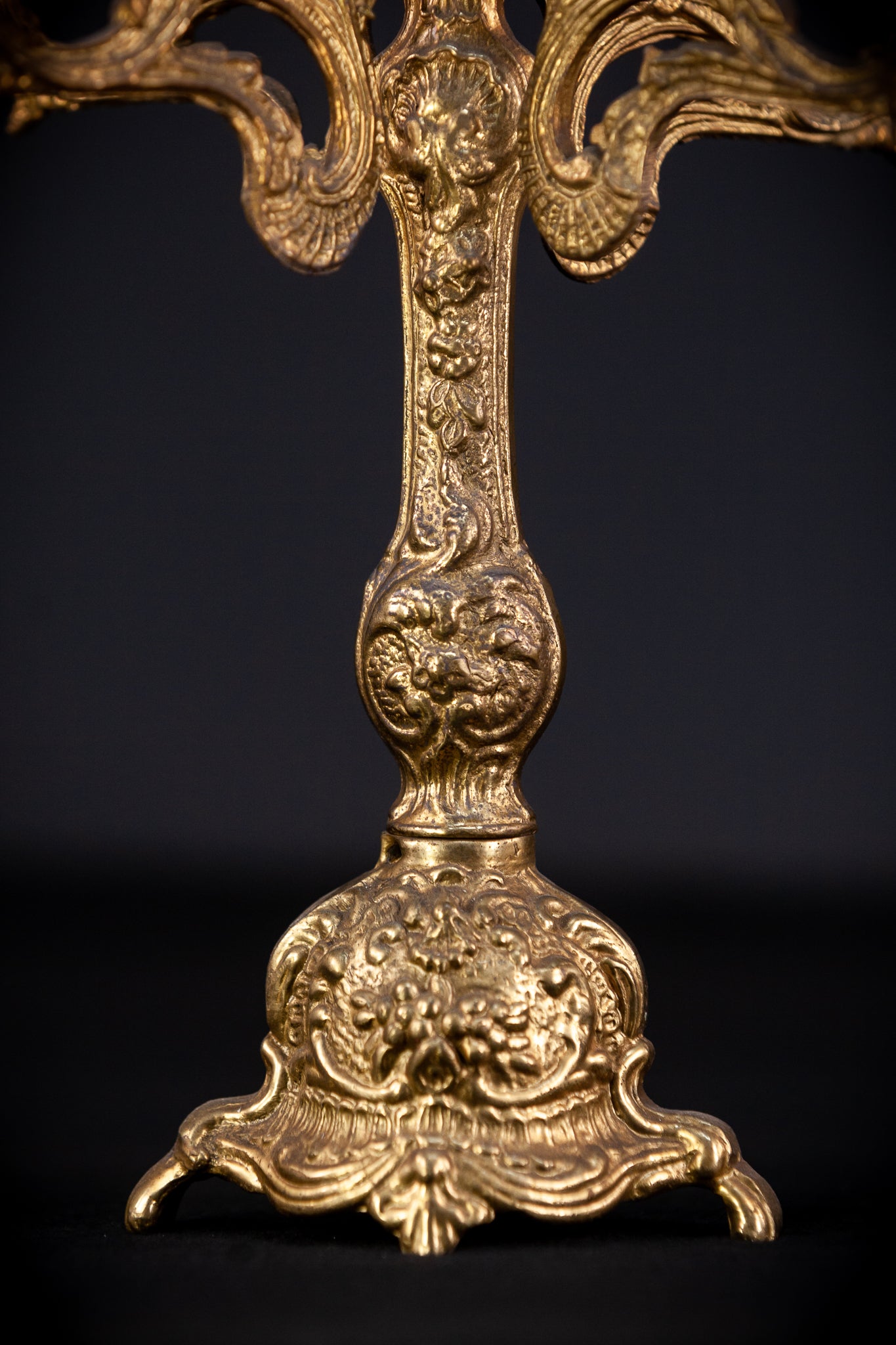 Bronze Candelabra  | Vintage 13.4" / 34 cm