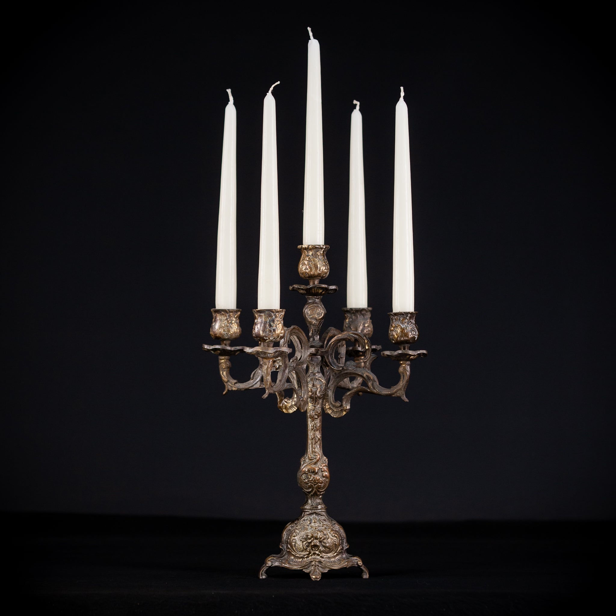 Bronze Candelabra  | Vintage 14" / 35,5 cm