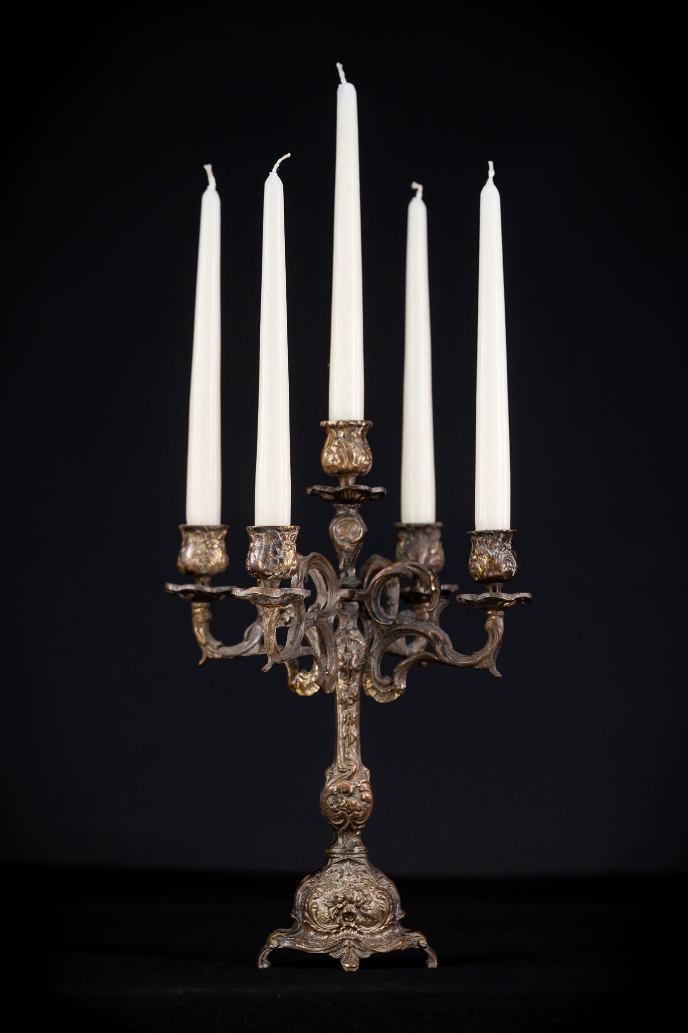 Bronze Candelabra  | Vintage 14" / 35,5 cm