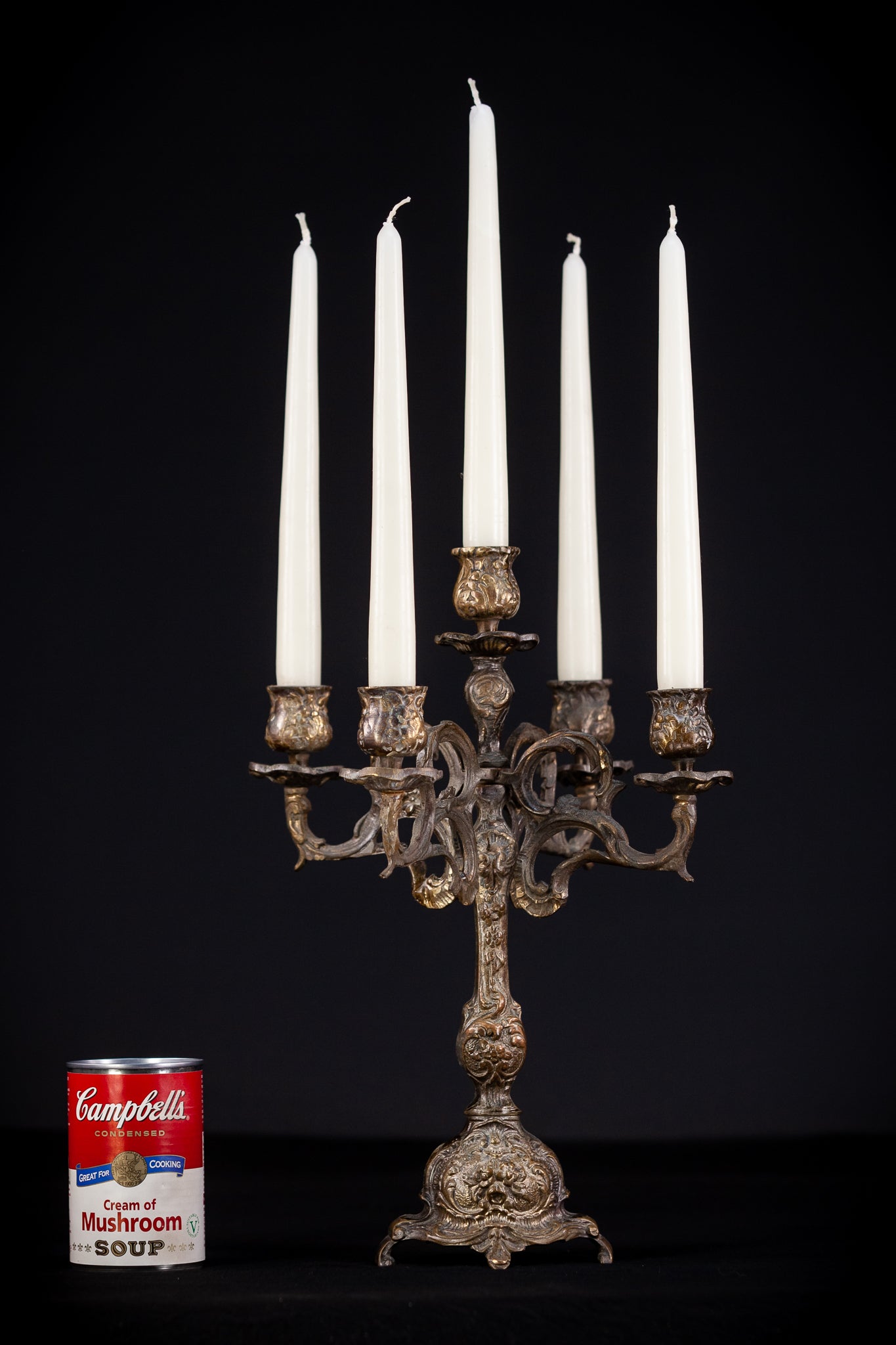 Bronze Candelabra  | Vintage 14" / 35,5 cm