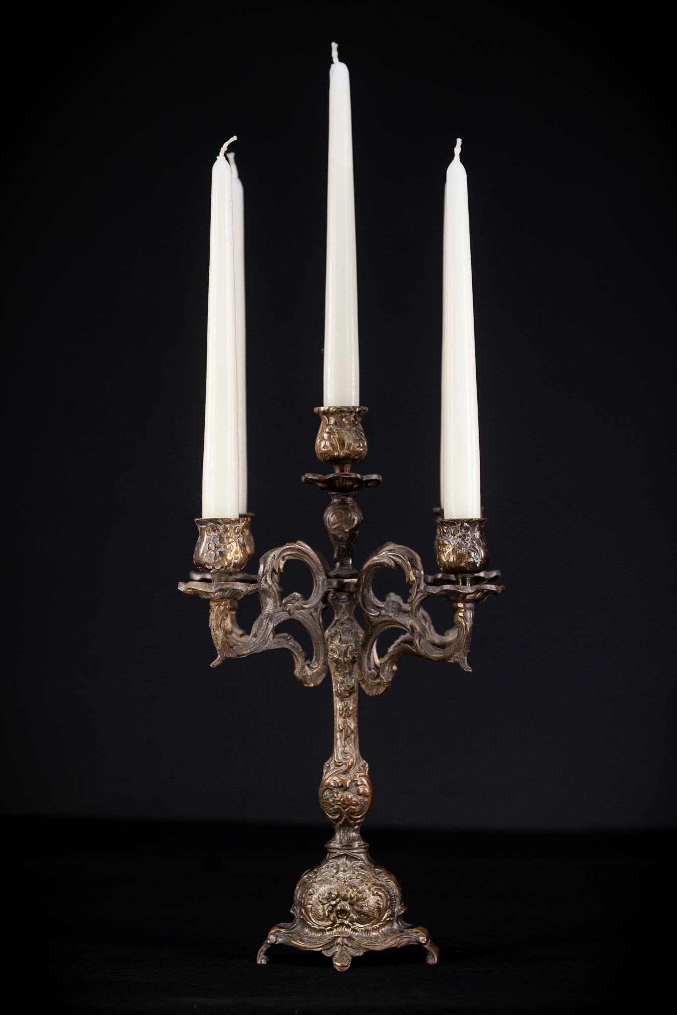 Bronze Candelabra  | Vintage 14" / 35,5 cm