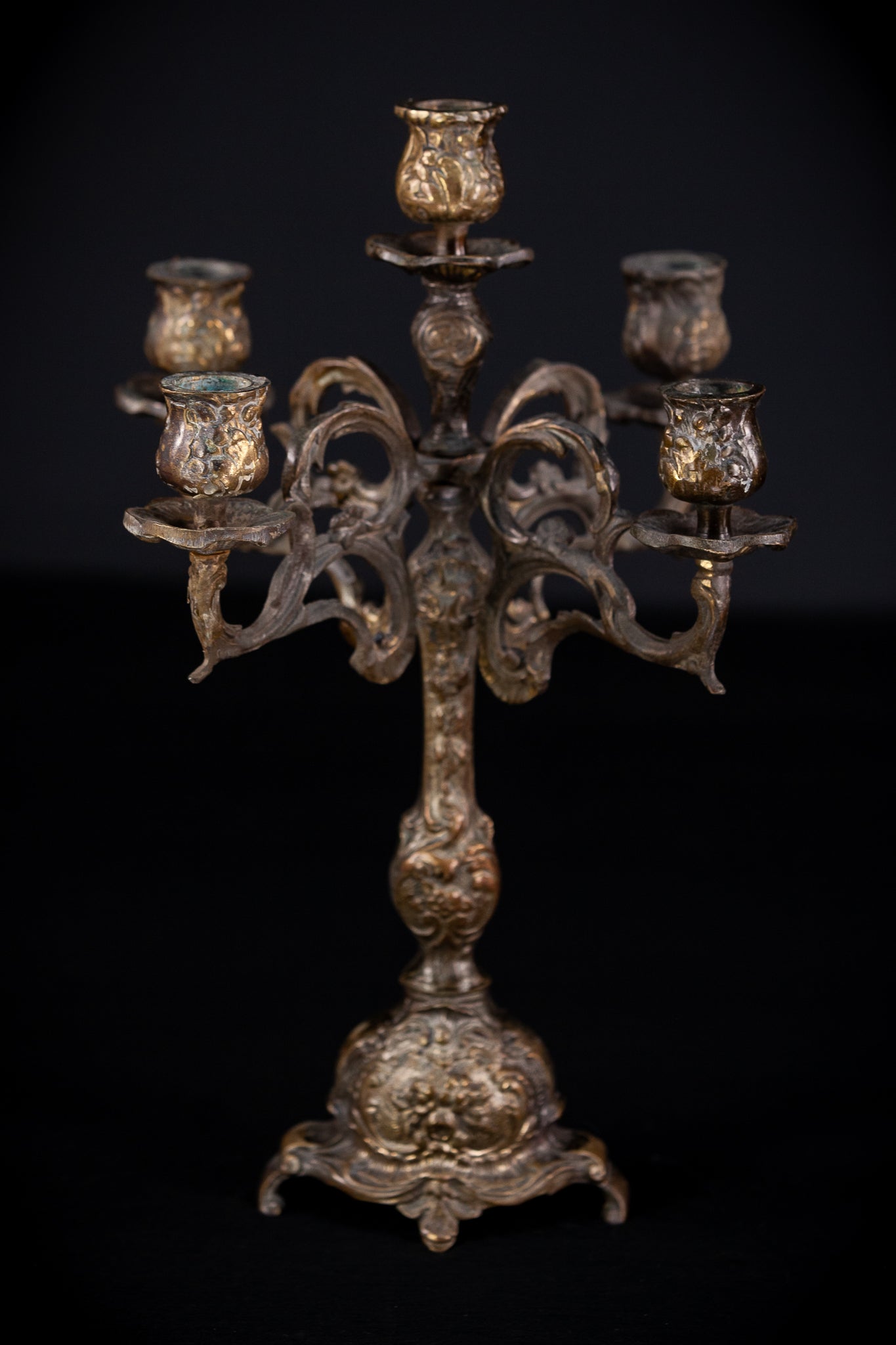 Bronze Candelabra  | Vintage 14" / 35,5 cm