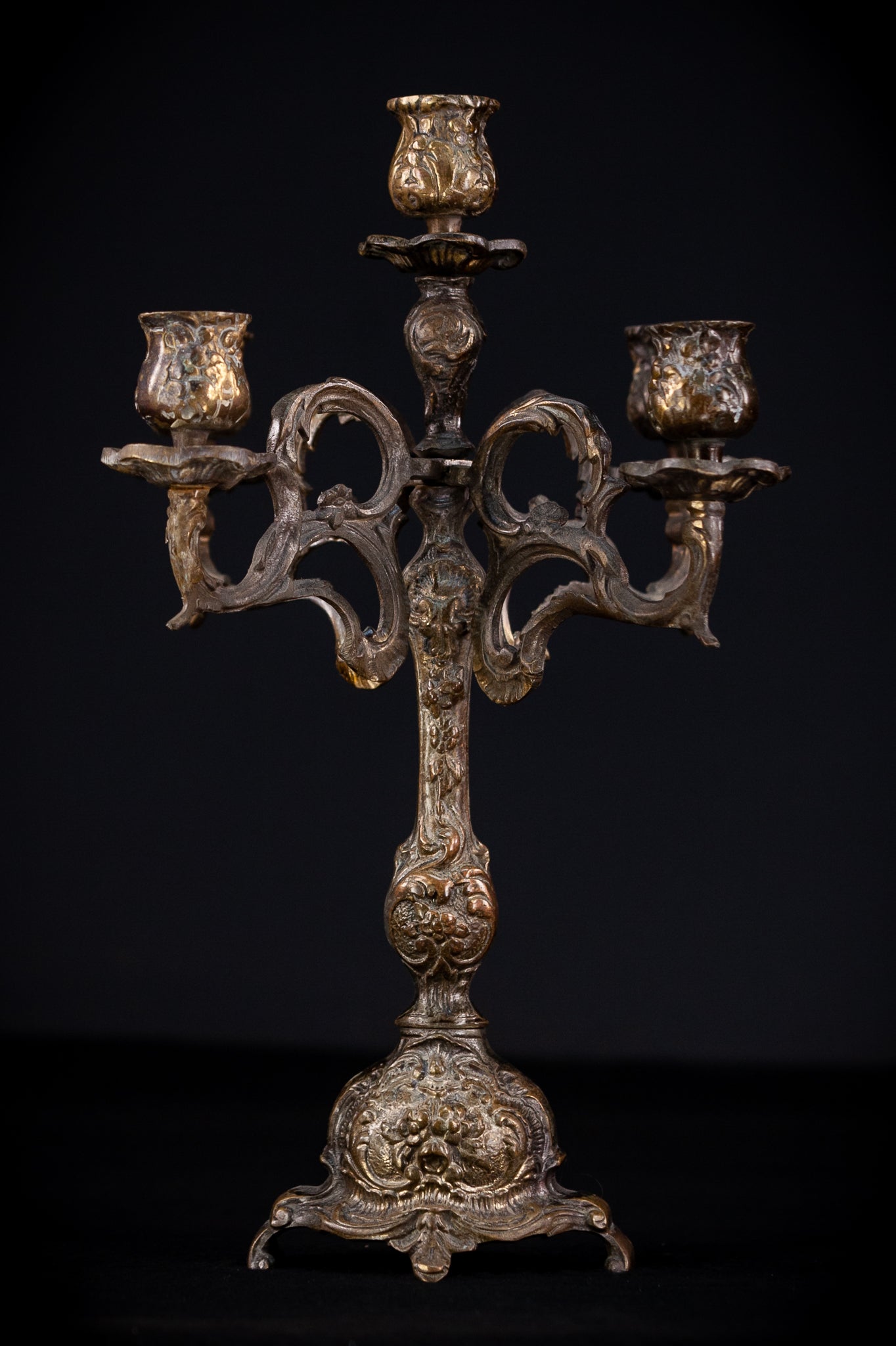 Bronze Candelabra  | Vintage 14" / 35,5 cm