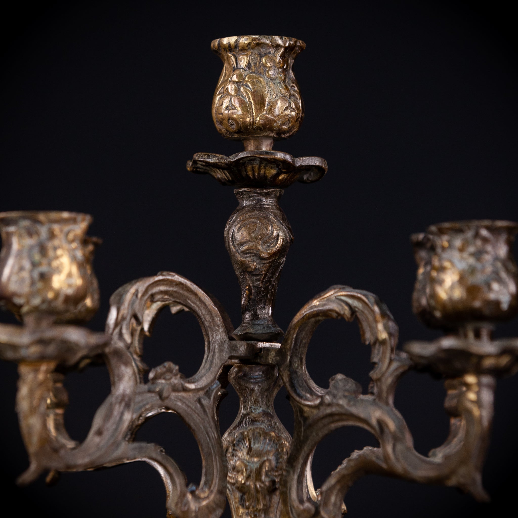 Bronze Candelabra  | Vintage 14" / 35,5 cm