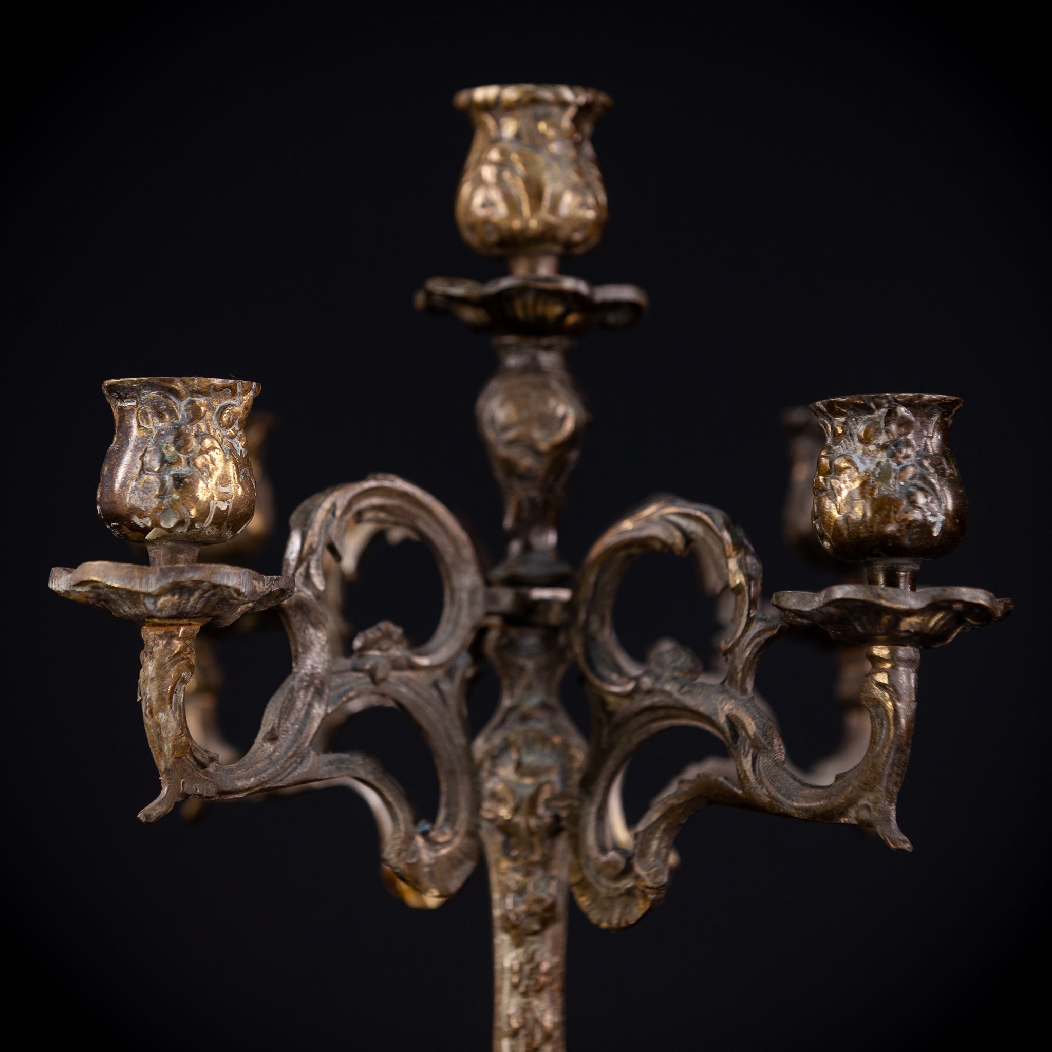 Bronze Candelabra  | Vintage 14" / 35,5 cm