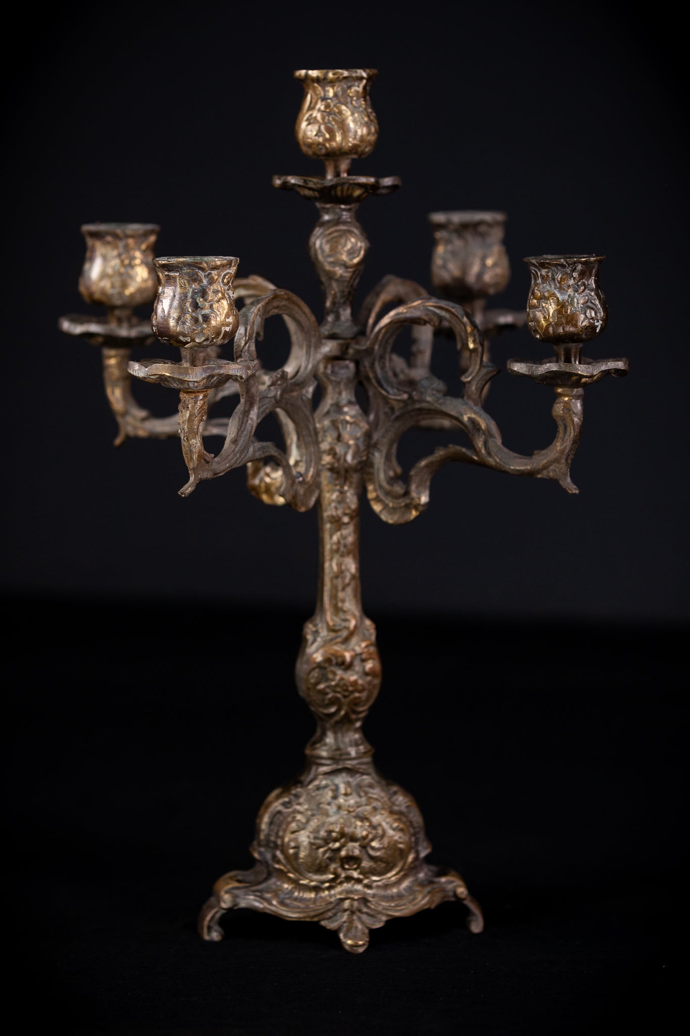 Bronze Candelabra  | Vintage 14" / 35,5 cm