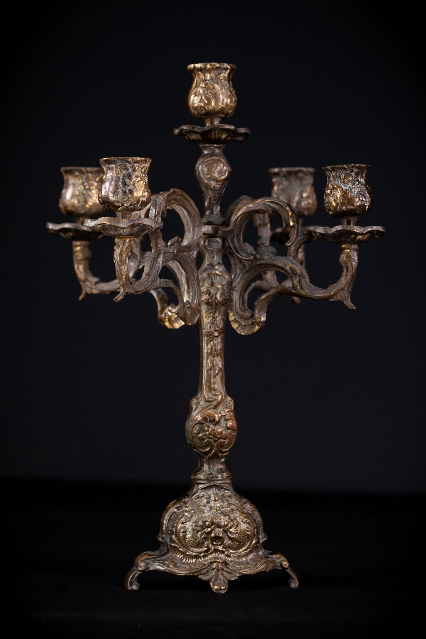 Bronze Candelabra  | Vintage 14" / 35,5 cm