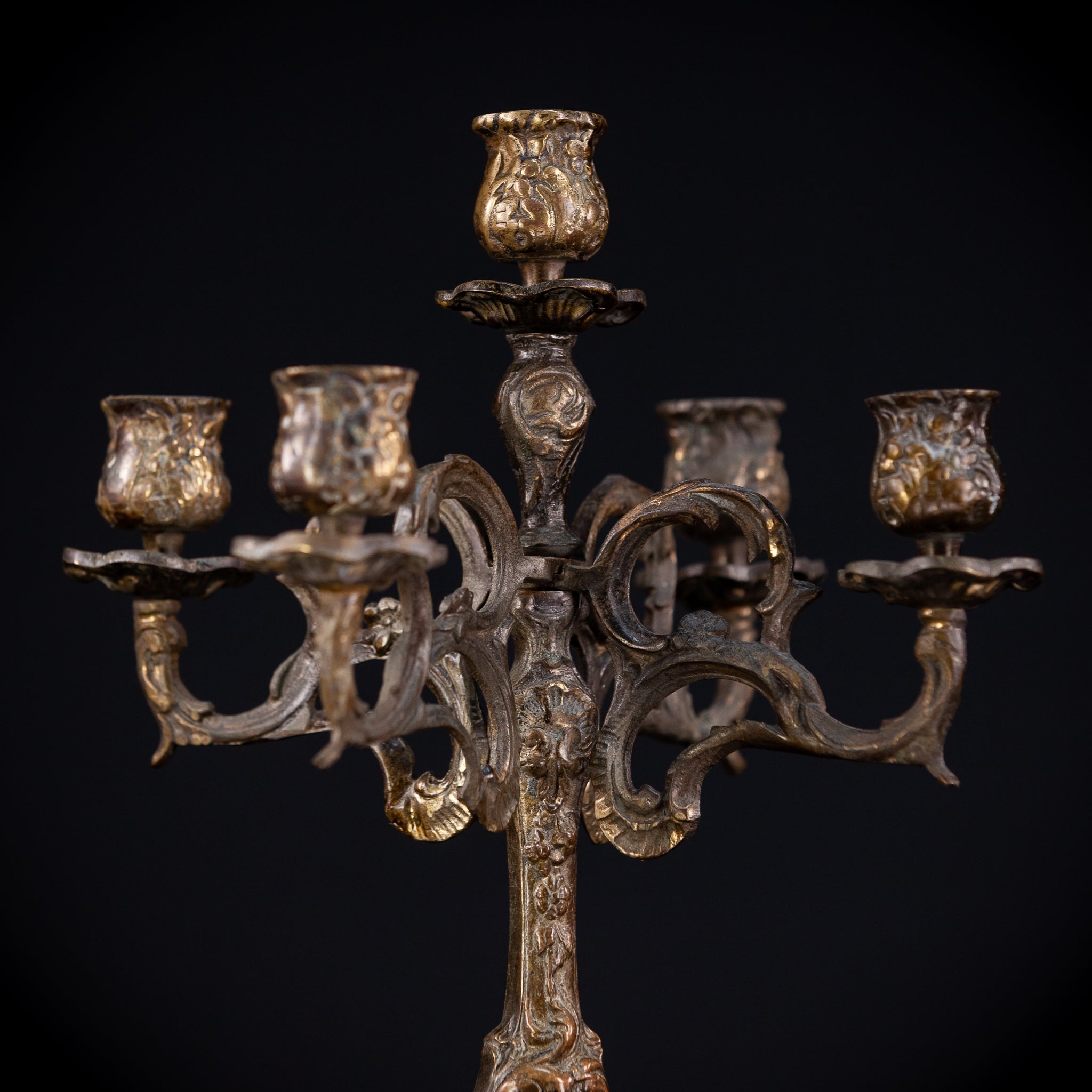 Bronze Candelabra  | Vintage 14" / 35,5 cm