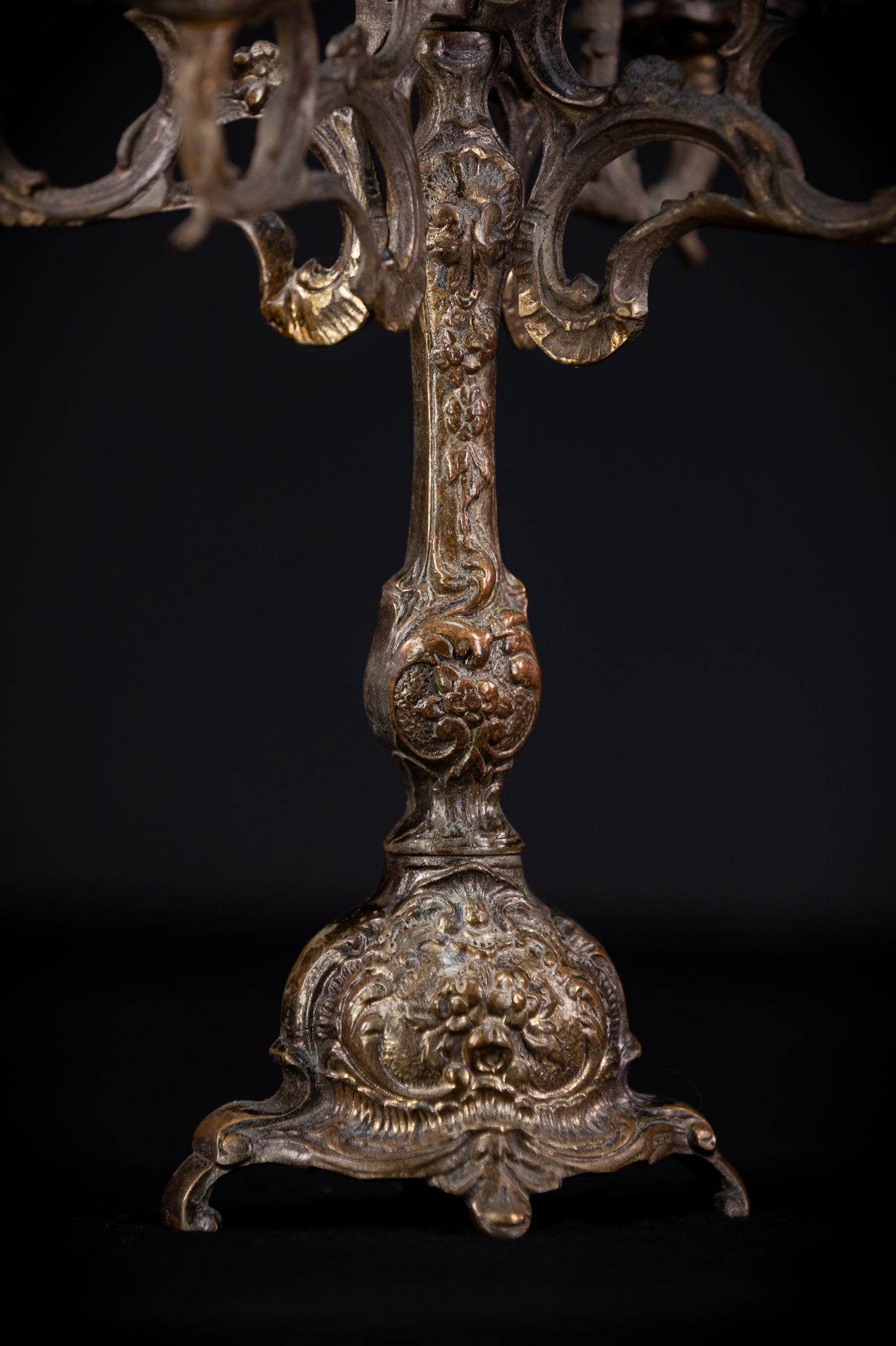 Bronze Candelabra  | Vintage 14" / 35,5 cm