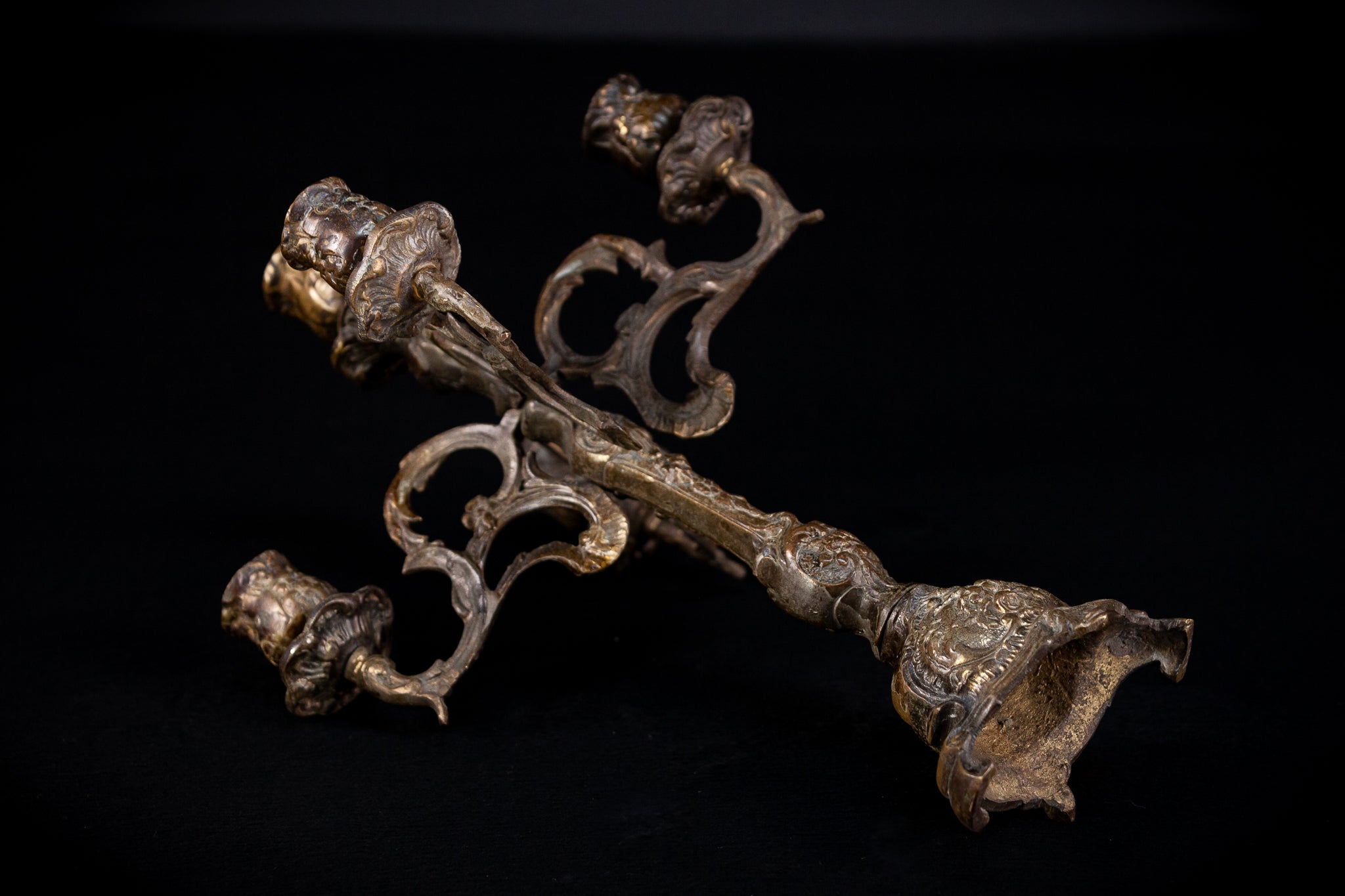 Bronze Candelabra  | Vintage 14" / 35,5 cm