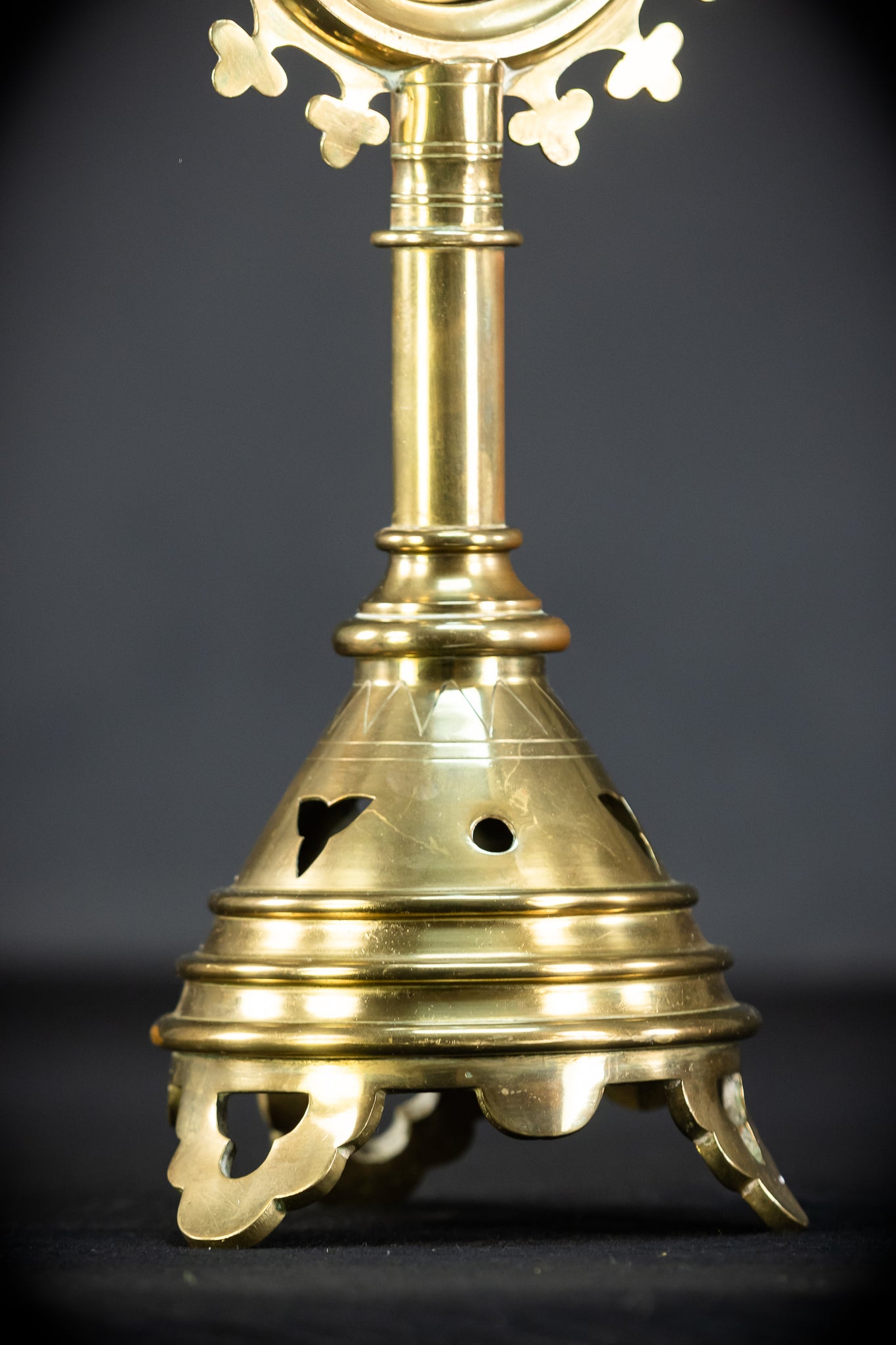 Pair of Gilded Bronze Candle Holders | 1800s Antique | 22.4"