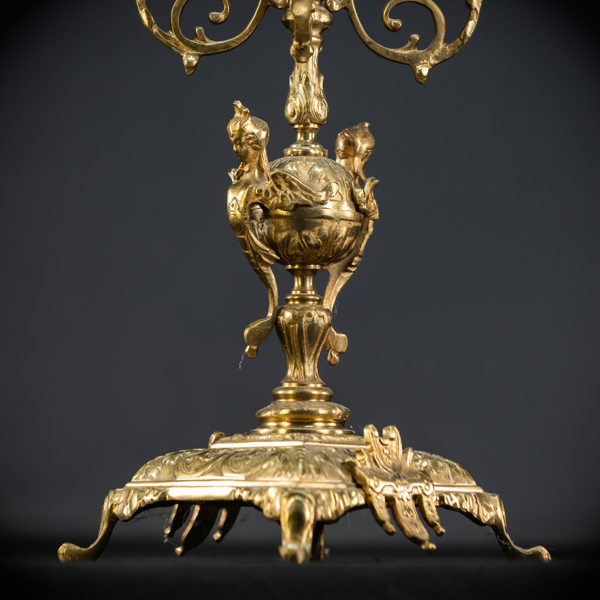 Candelabra Pair | 1800s Bronze | Neo-Reneissance | 21.5"
