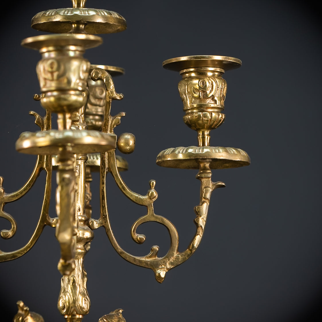 Candelabra Pair | 1800s Bronze | Neo-Reneissance | 21.5"